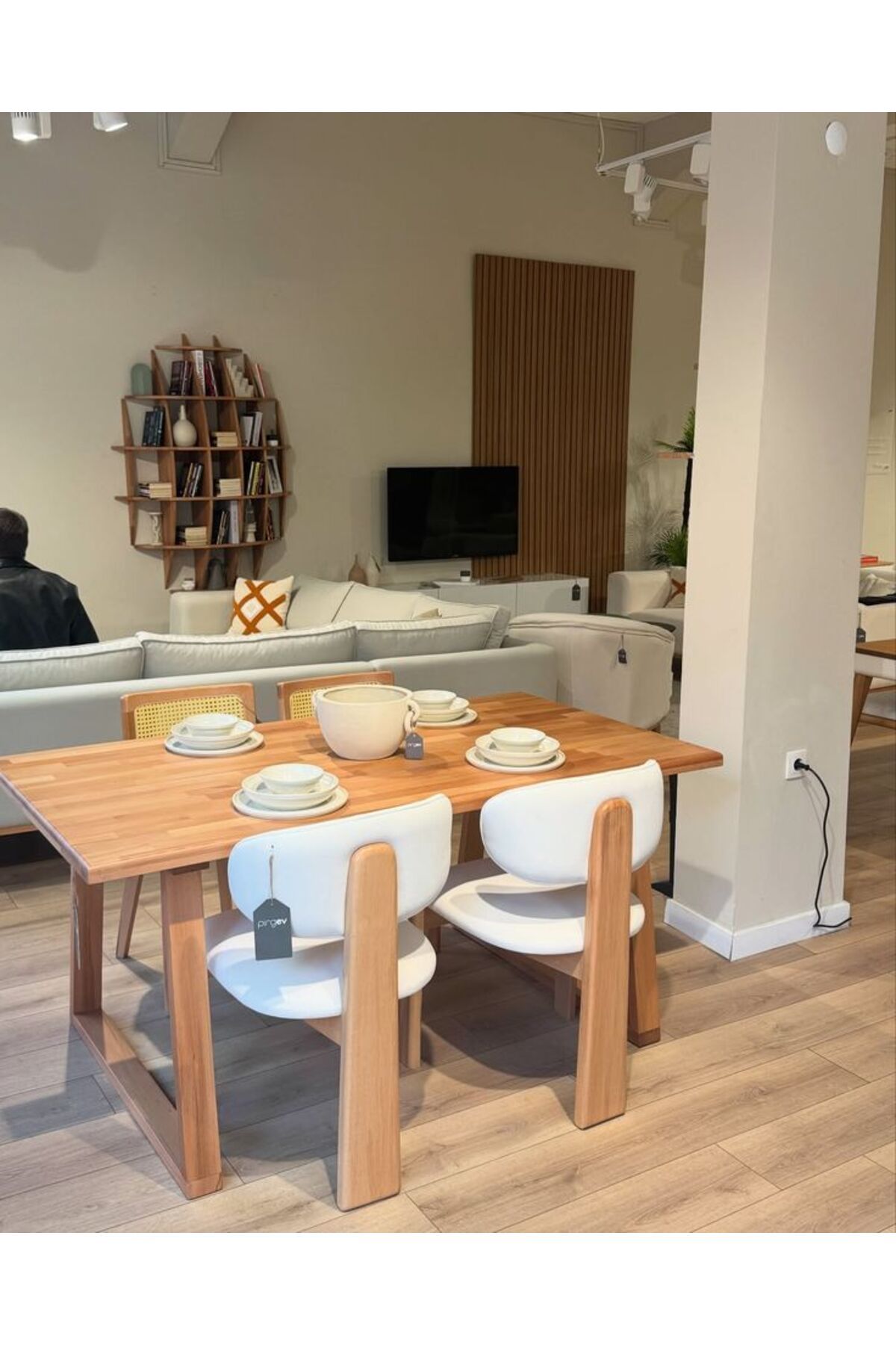 shardywood Bler Ahşap Yemek Masası Mutfak Masası (140x80)