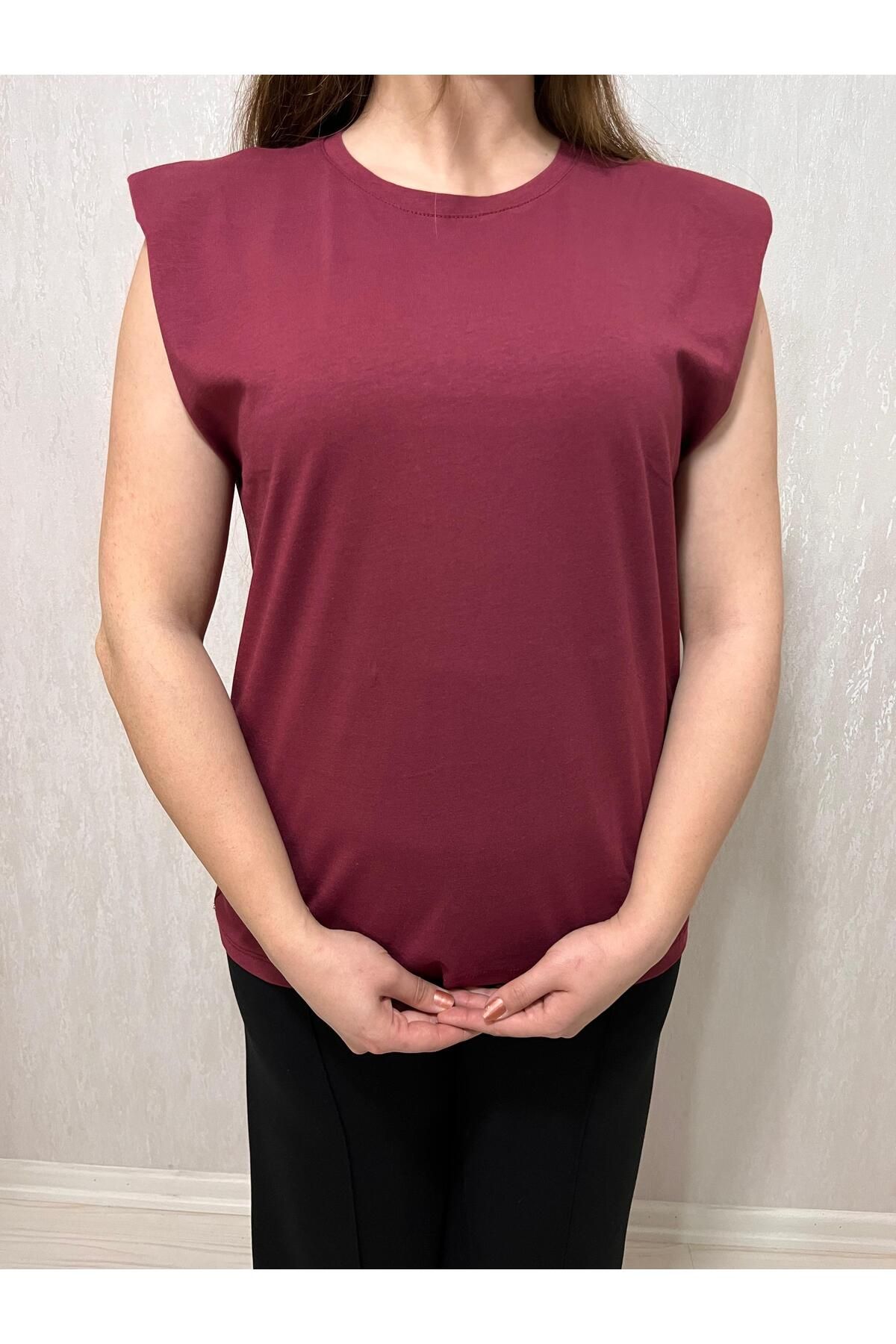 VNYA collection Kolsuz Vatkalı Bis Yaka T-shirt