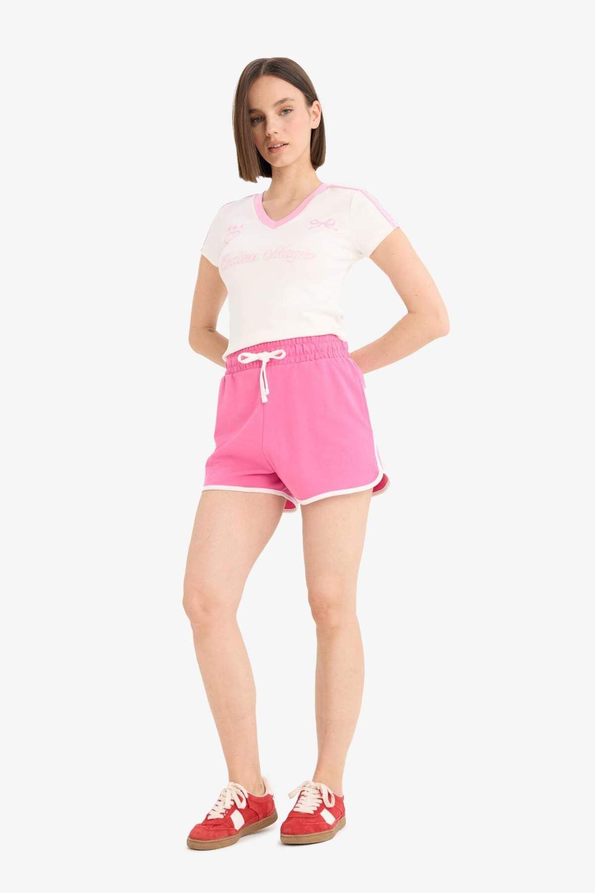 DeFacto-Cool Regular Fit Thick Fabric Shorts A6224Ax25Sm 3