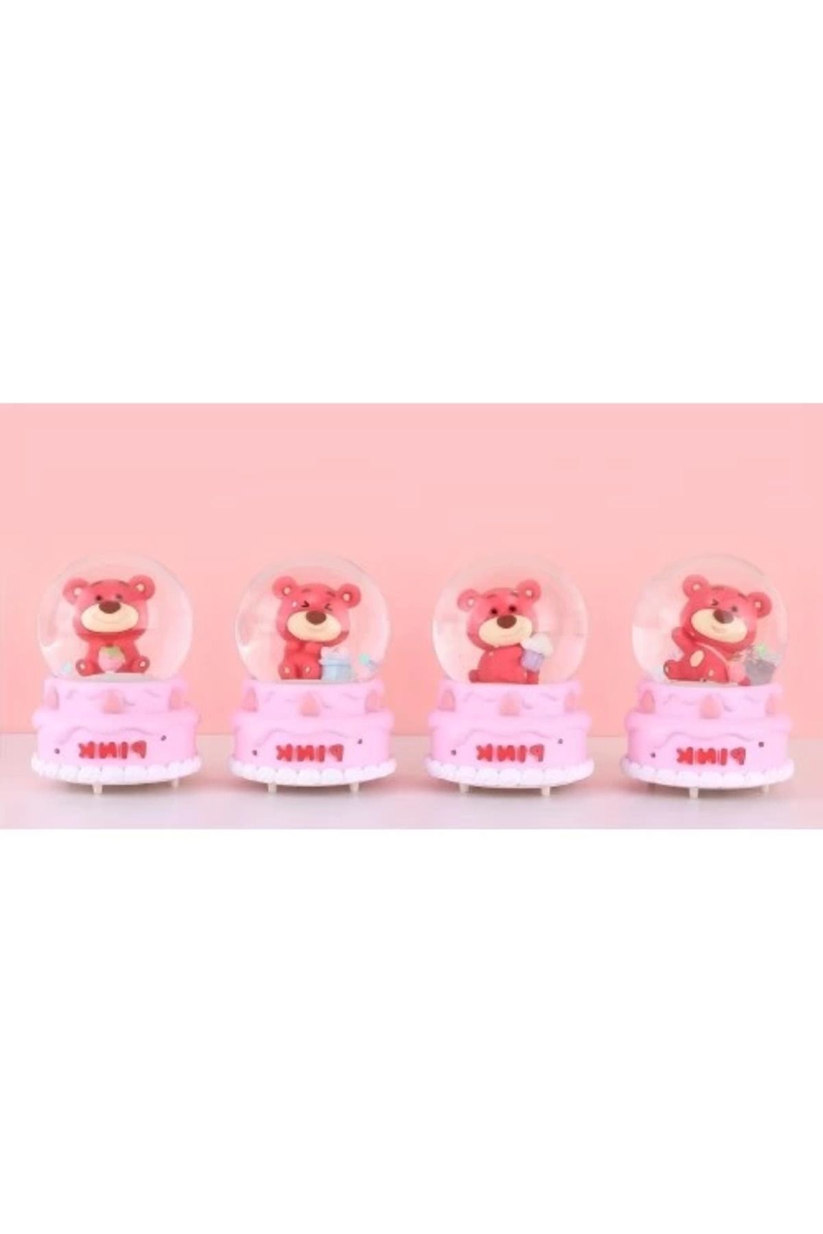 MELFSHOP Ayıcıklı Işıklı Kar Küresi 7 Cm