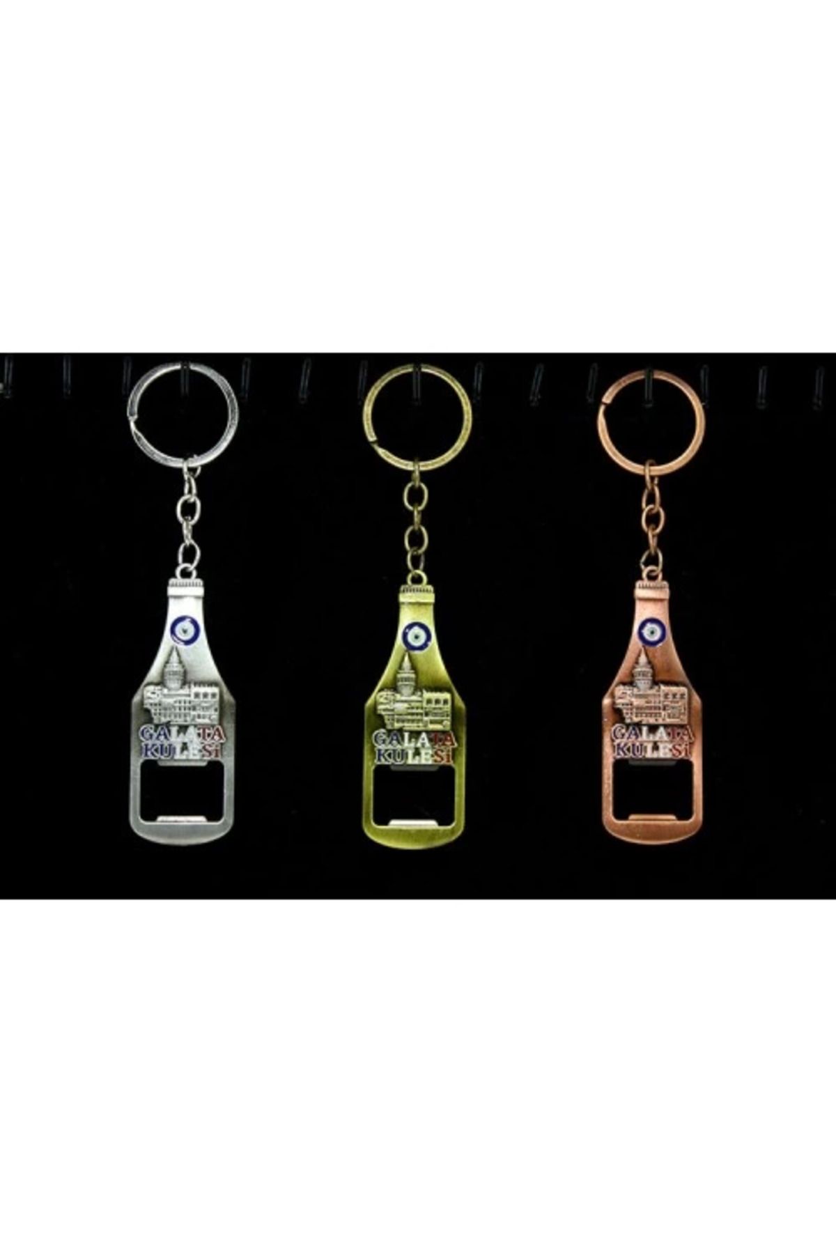 MELFSHOP Metal Galata Kulesi Anahtarlık Ve Açacak Model 1