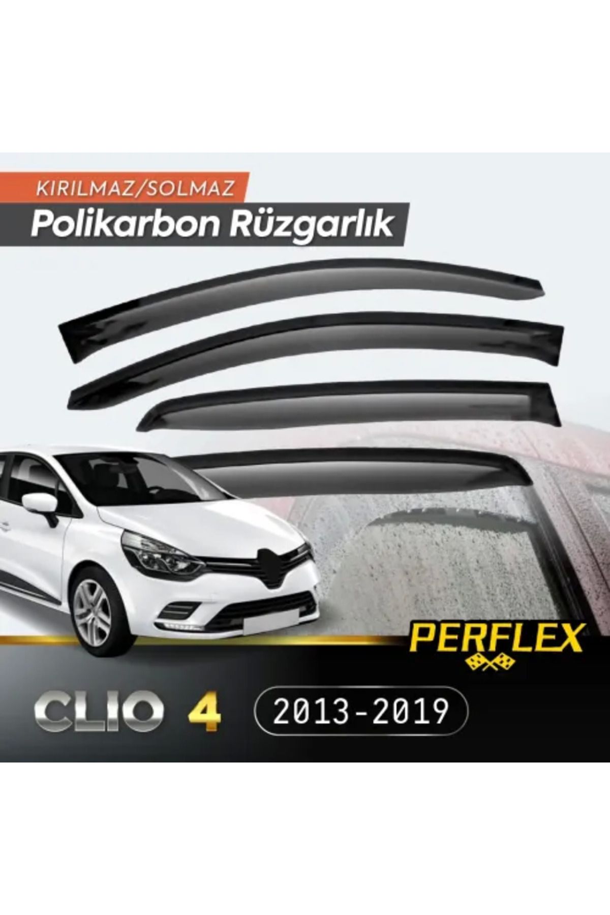 costurera Polikarbon Kırılmaz Rüzgarlık V2 Mugen Renault Clio 4 2013-2019