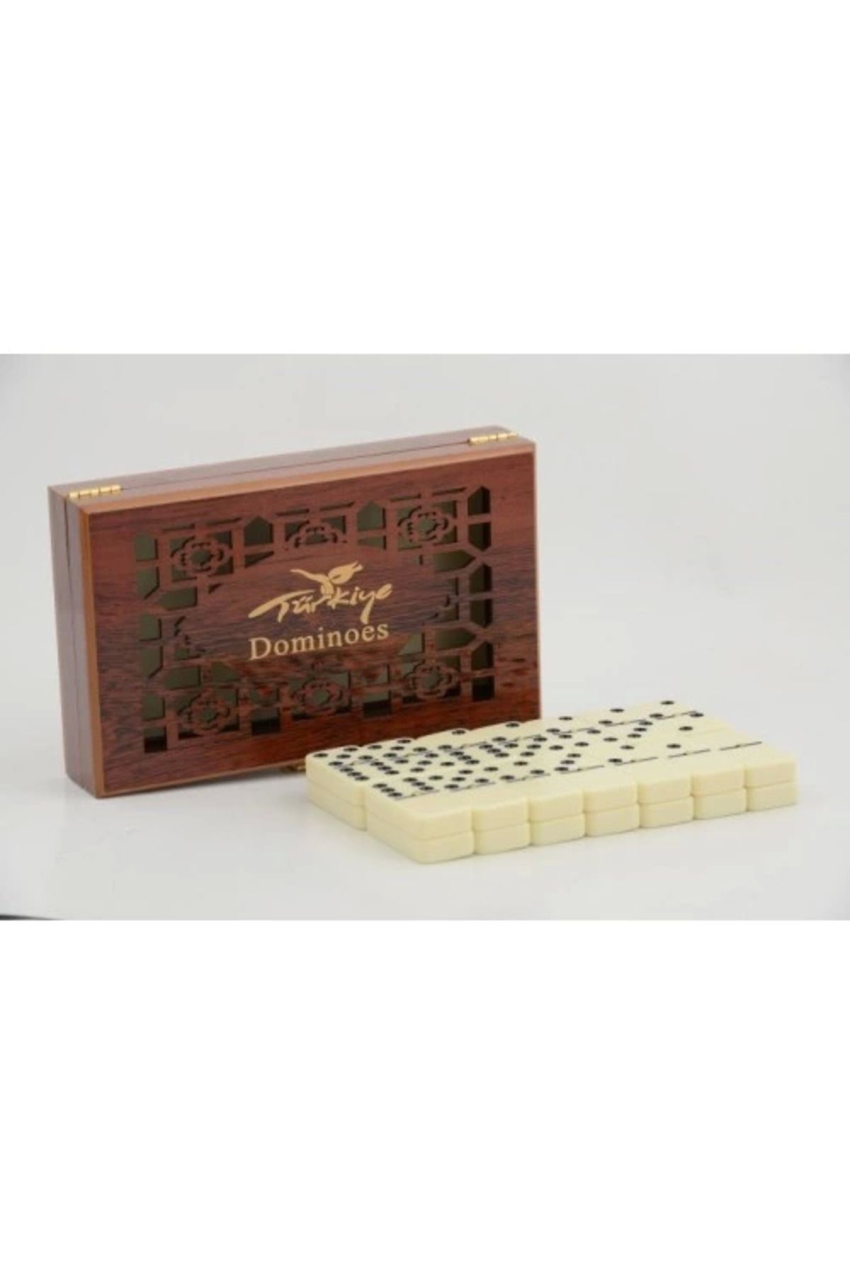 feifei Ahşap Kutulu Domino Oyunu