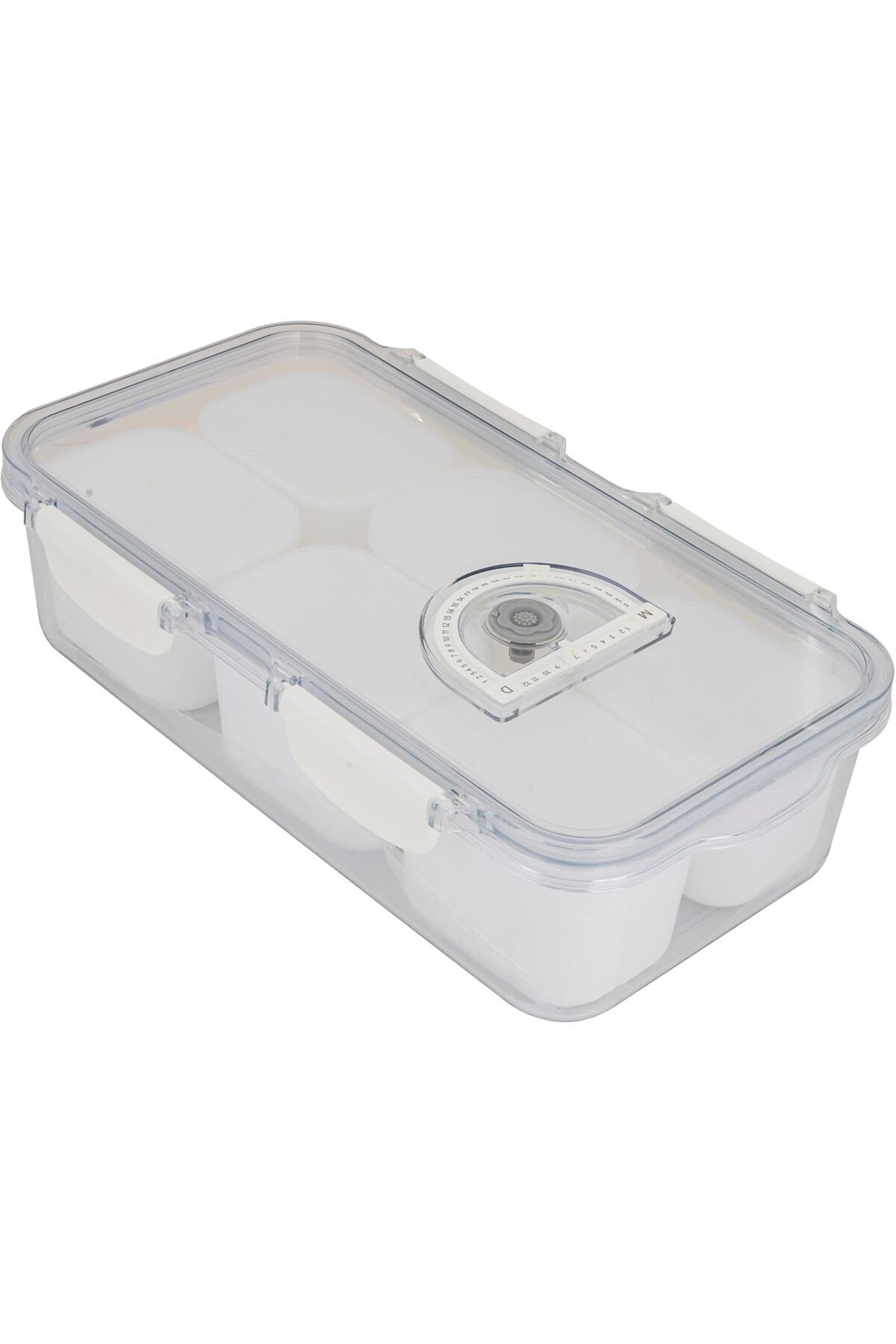 ALSAIF-Al Saif Storage Box - Small, Transparent Design With Handle (6 PIECES) 7