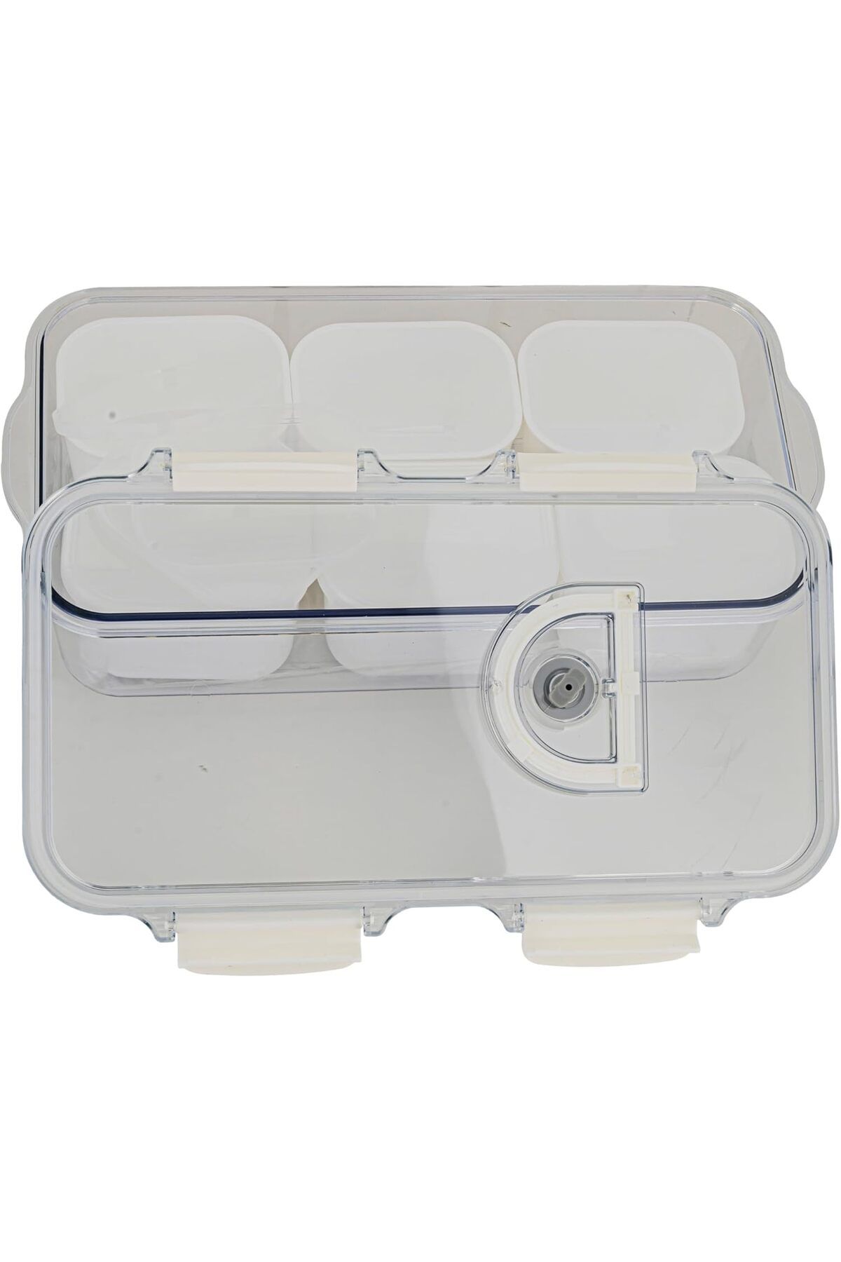 ALSAIF-Al Saif Storage Box - Small, Transparent Design With Handle (6 PIECES) 3