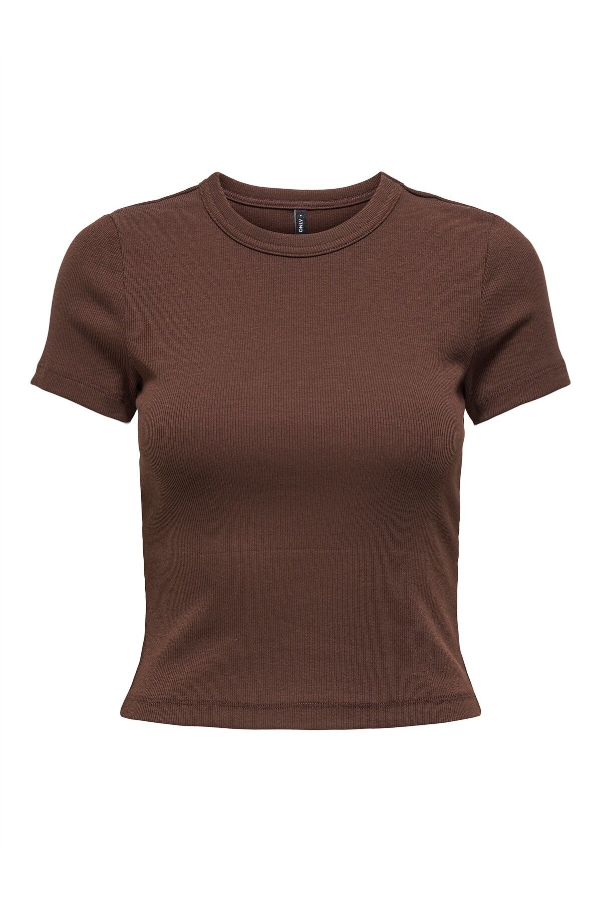 ONLY ONLVAL S/S O-NECK TOP CC JRS Kadın Kahverengi T-Shirt - O15339774