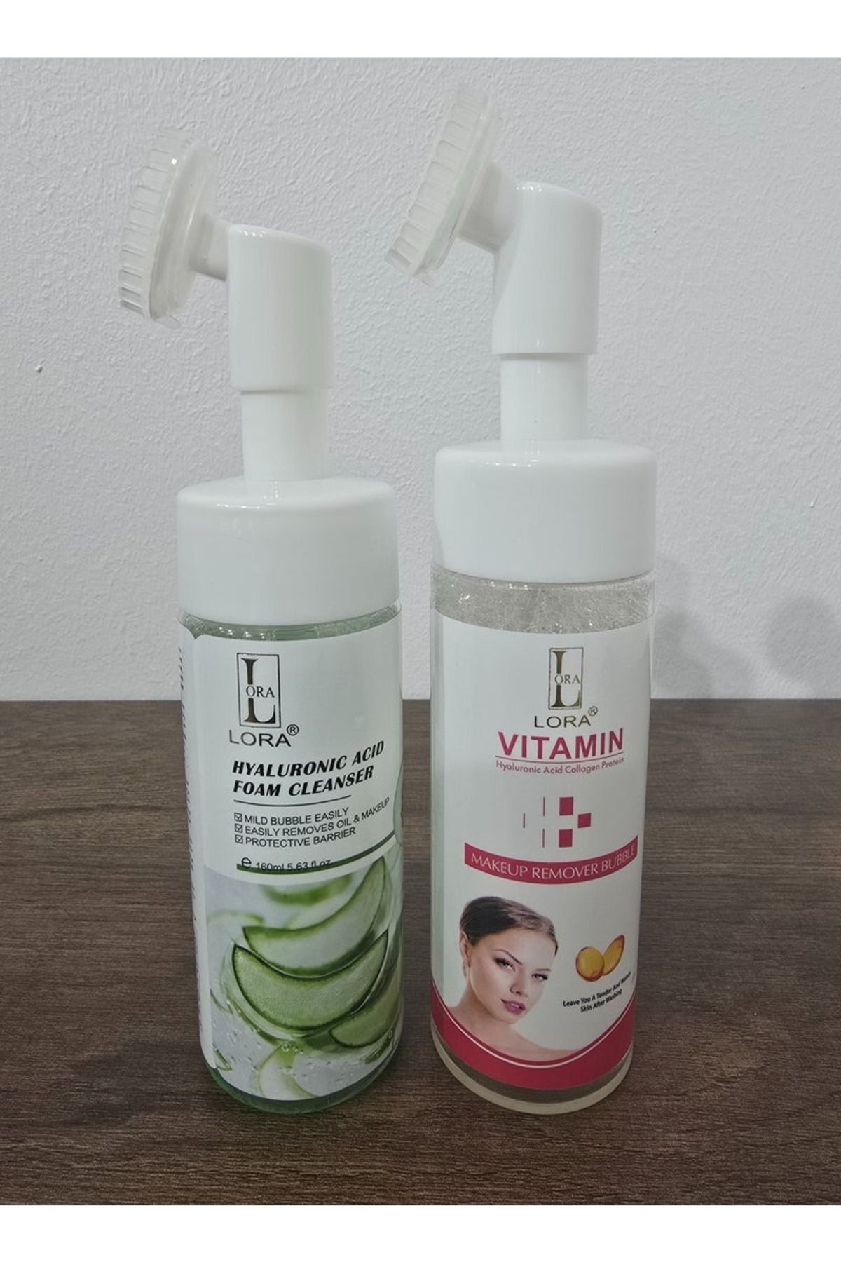 Lora-Laura Makeup Remover Set (Vitamin - Hyaluronic Acid) 160ml 1