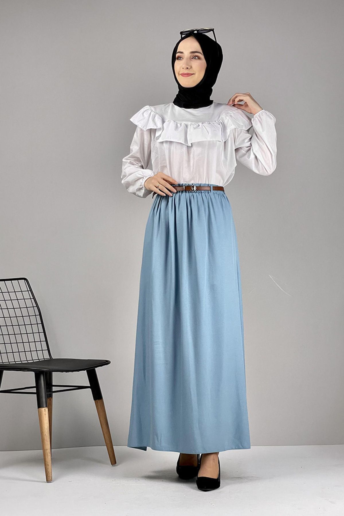 EPSWorld Moda Çizgi Etek