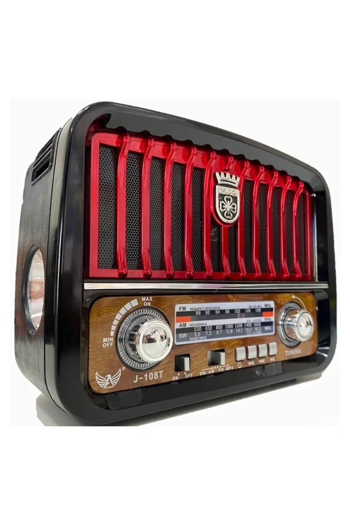 Denx-Portable Hi-fi Radio With 3 Channels Fm - Am Bluetooth Aux Tf Card Usb Flash Disk 2
