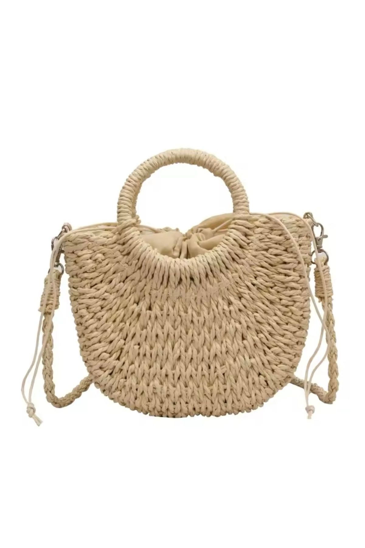 My Easy Shop-Women's Bag Summer Straw Hand and Shoulder Bag 7