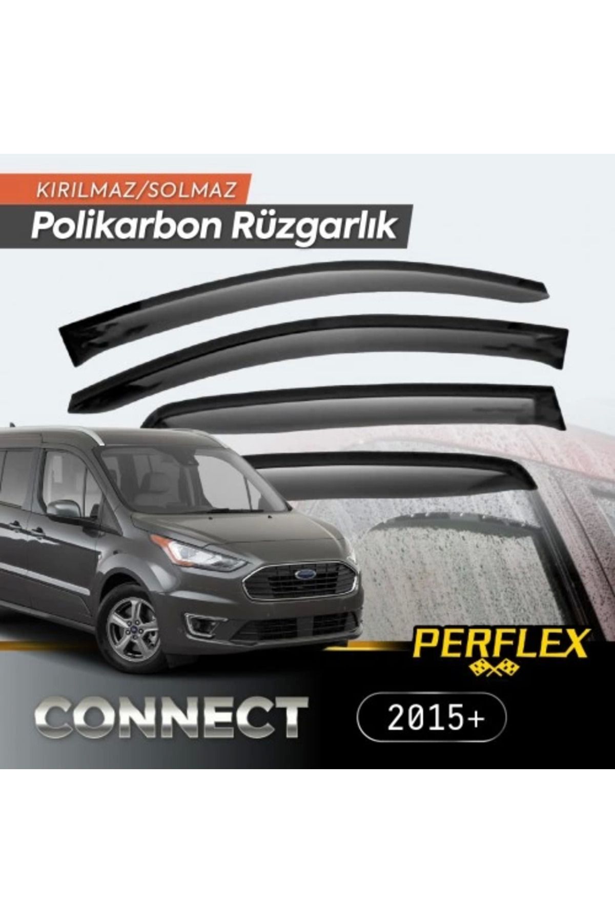 Angoravi Ford Connect 2015+ Cam Rüzgarlığı V2 Düz