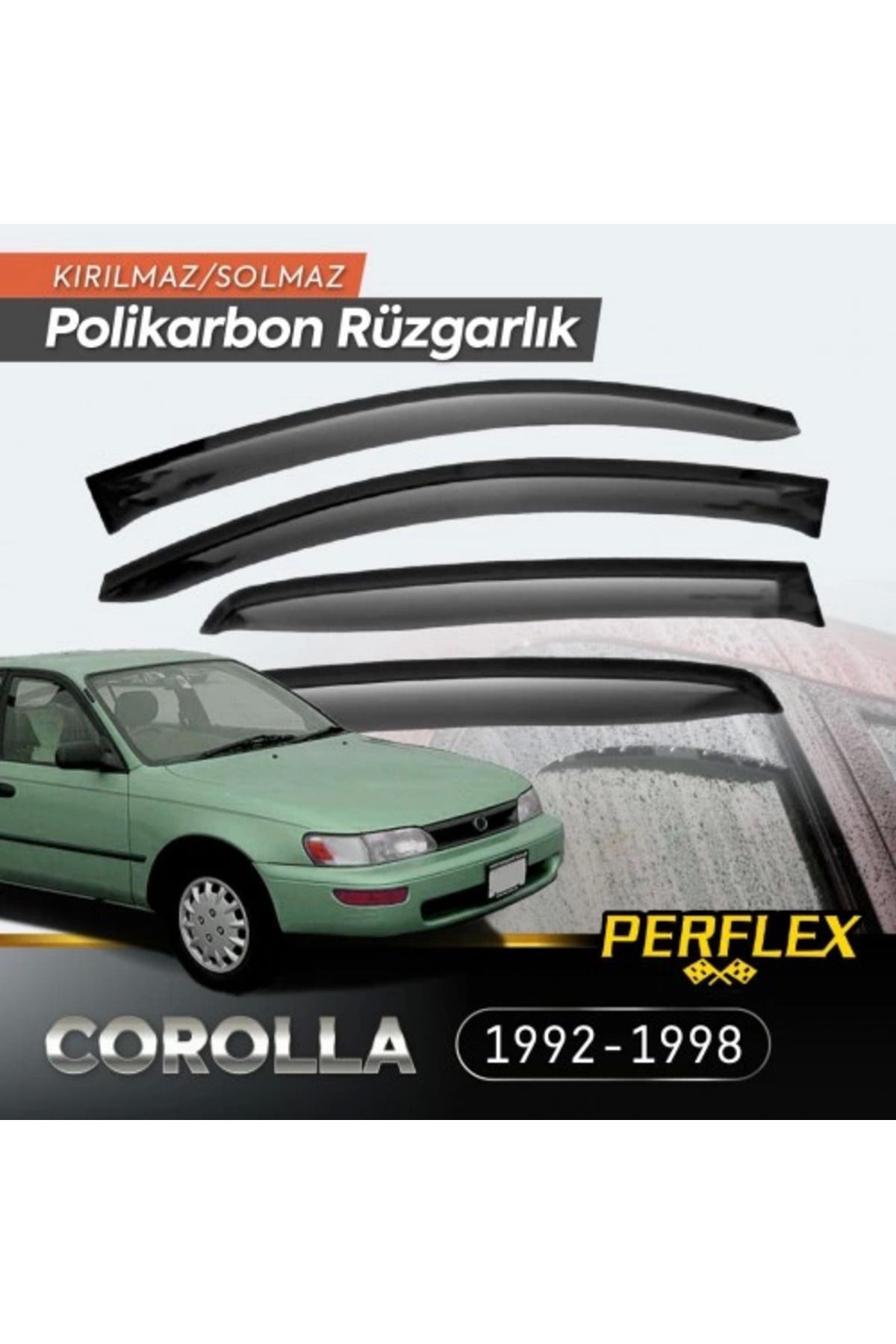 Angoravi Toyota Corolla 1992-1998 Cam Rüzgarlığı V2 Mugen