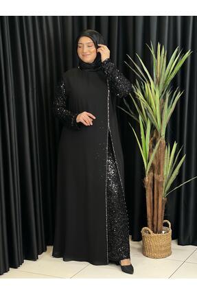 Butik büyük beden Önü Yırtmaçlı Lüks Abiye