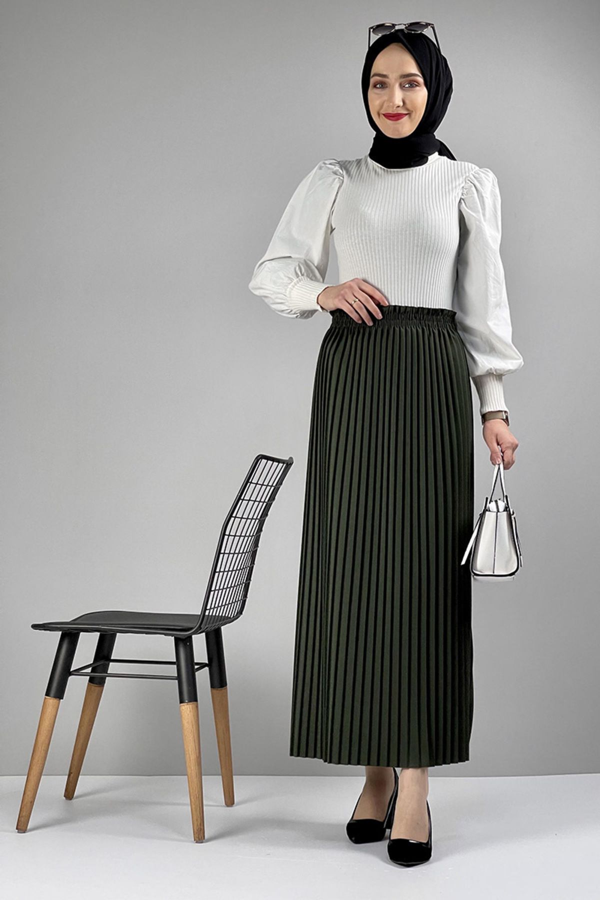 EPSWorld Moda Çizgi Etek