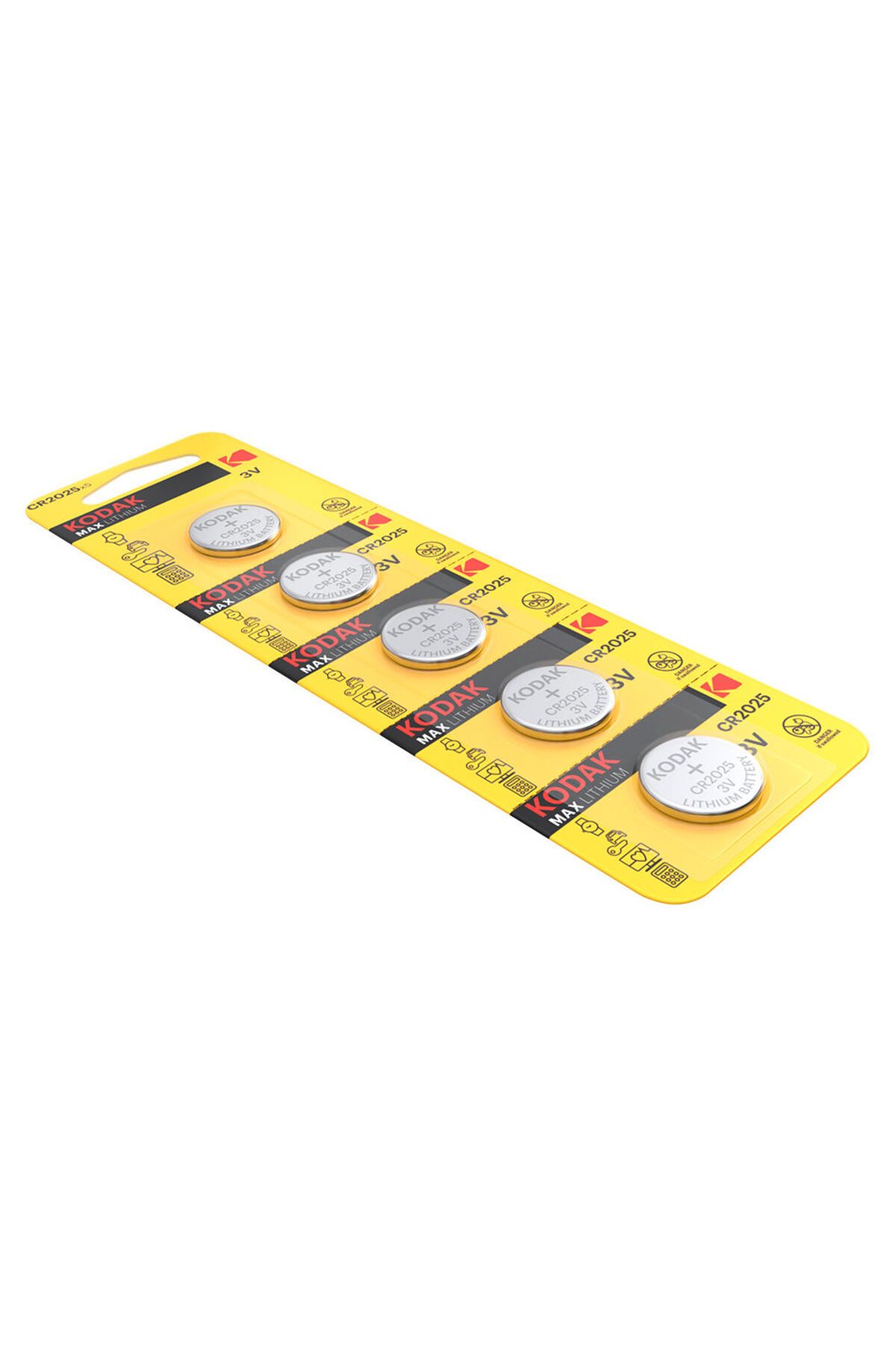 Kodak-KODAK MAX CR2025 Lithium 3V Batteries - 5 Pieces 3