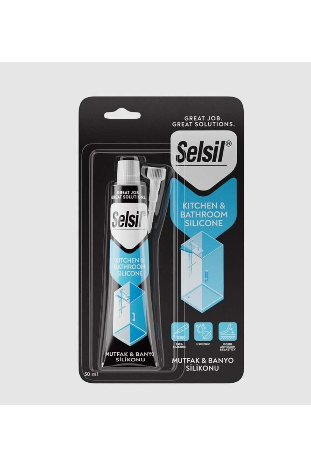 NEZADE STORE Selsil Mutfak ve Duşakabin Silikonu Şeffaf 50 ml