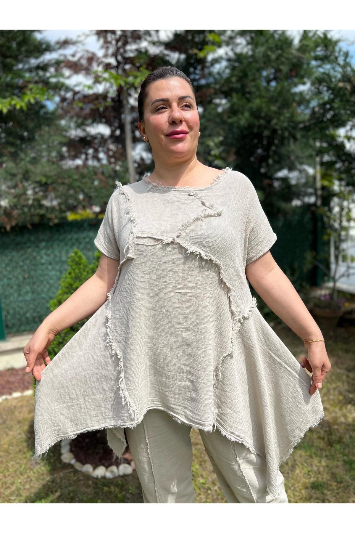 MJORA-Cotton Linen Authentic Style Bottom & Top Set 5