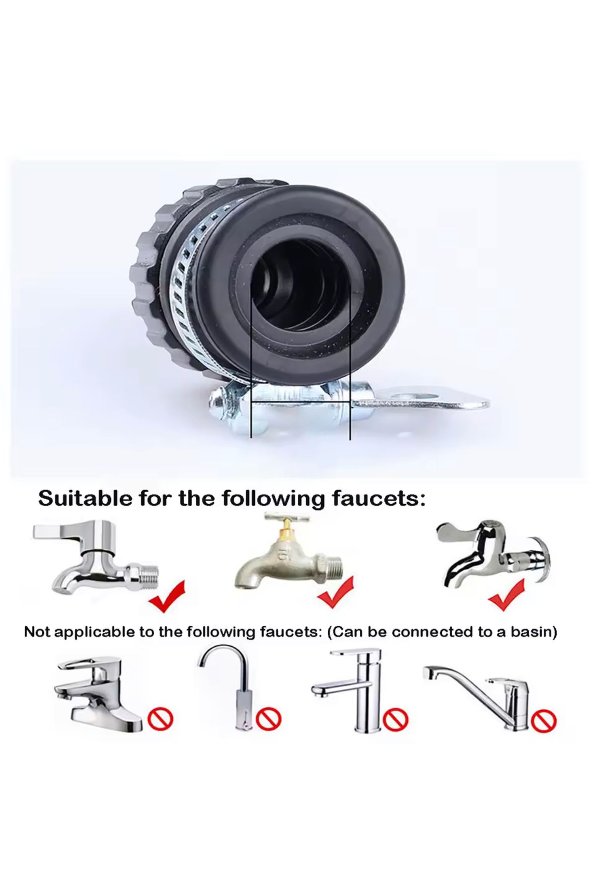 BGA-Switch Faucet Fountain Hose Connection Apparatus Garden Hose End Connection Apparatus 4
