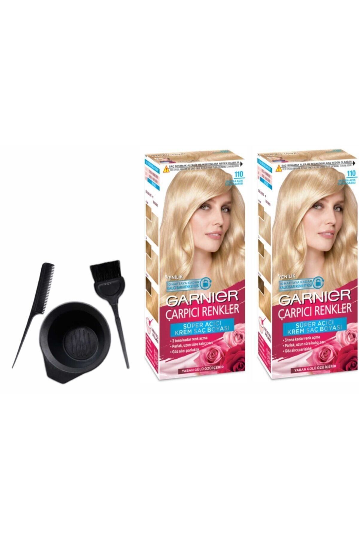 رنگ مو مردانه و زنانه رنگهای قابل توجه S10 الماس زرد سیاه 50ML X 2PC نقاشی نقطه Garnier
