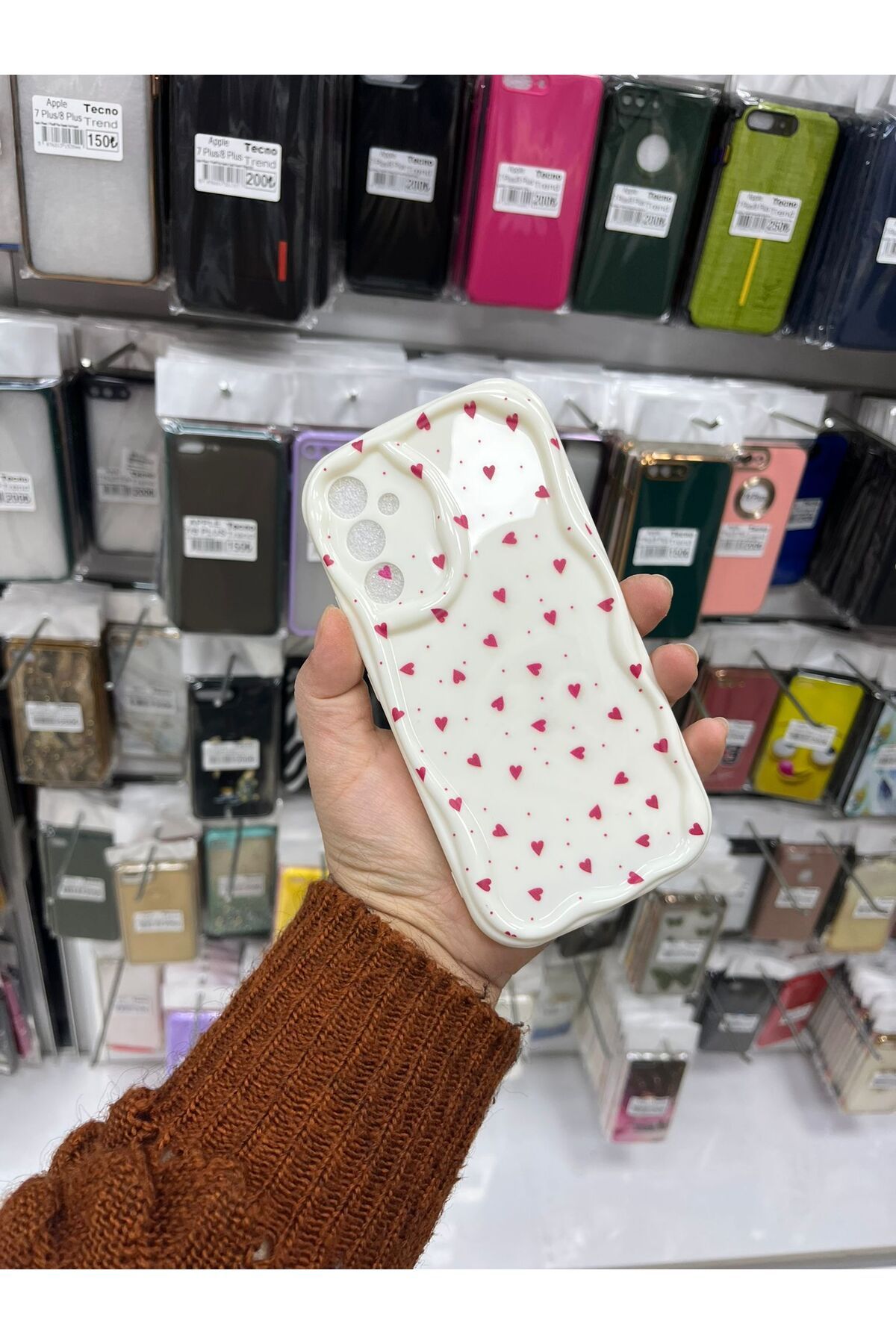 TECNOTREND Galaxy A36 Kalpli Desenli Baskılı Kabarık Kılıf