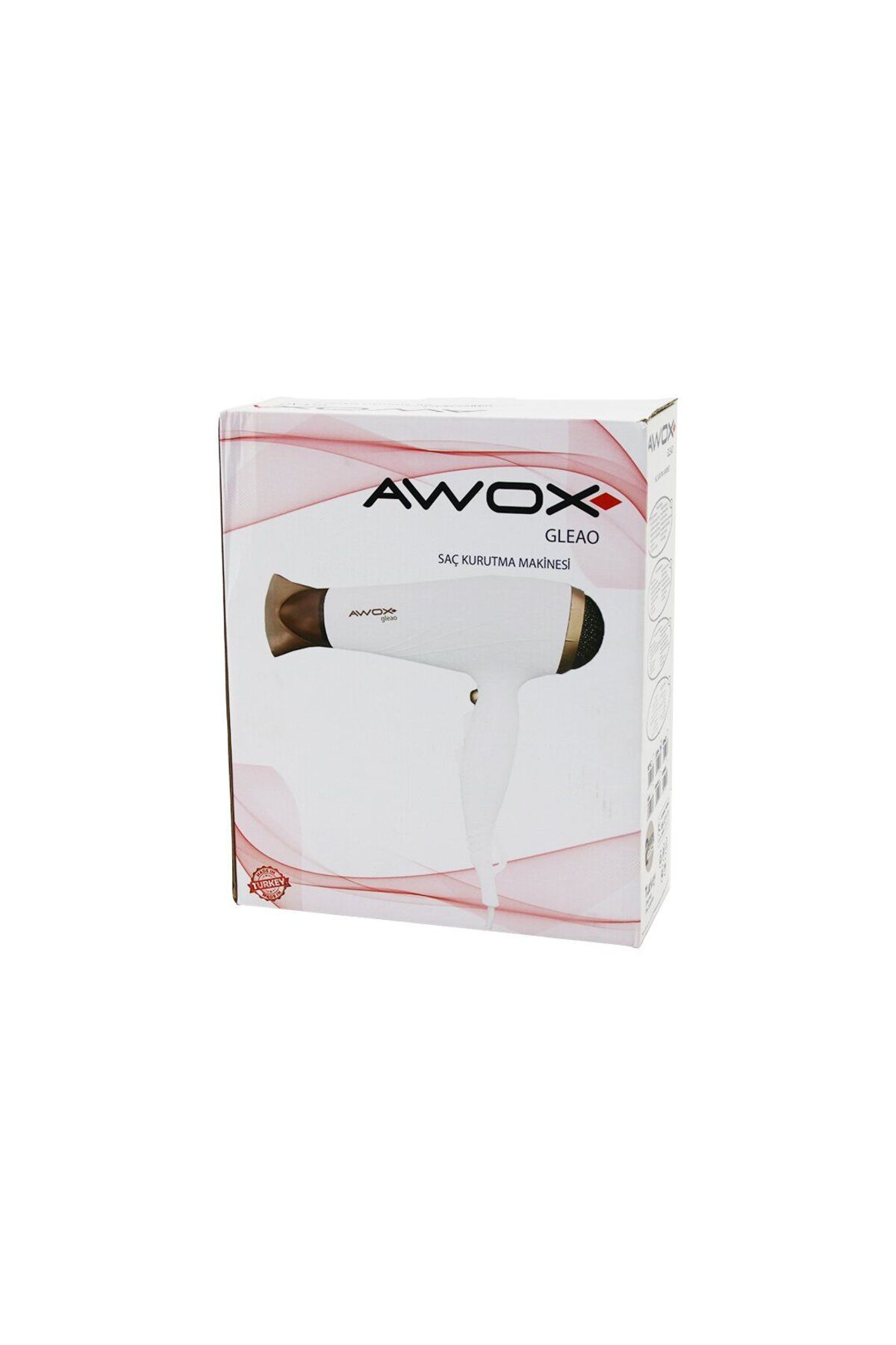 Narnuga AWOX GLEAO SİYAH SAÇ KURUTMA - FÖN MAKİNESİ SOĞUK ÜFLEME 2 KADEME FAN - 3 KAD - MCT5867-9655