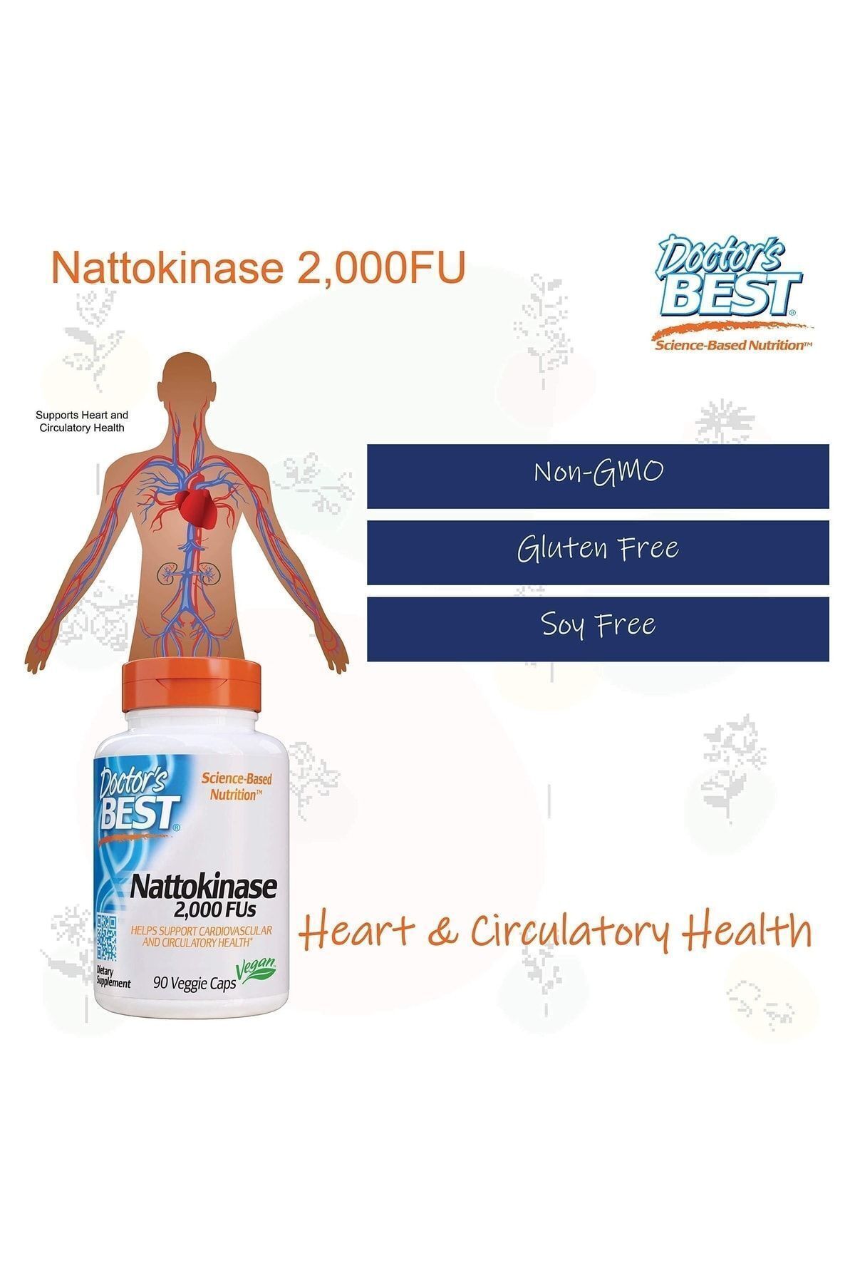 Doctor's Best-Nattokinase 2.000 - Fus Fibrinolytic Enzyme, Cardiovascular and Circulatory Health Nutritional Supplement 4