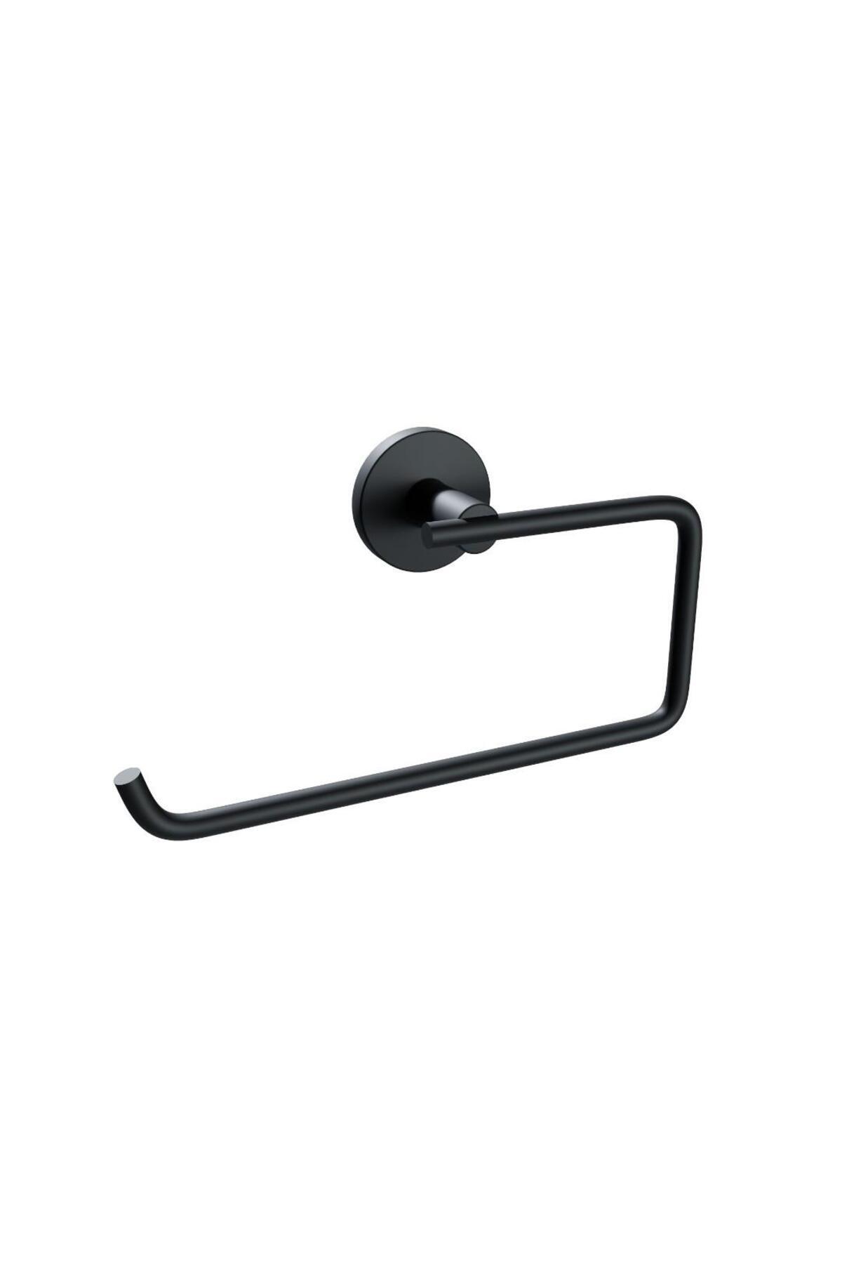 Zethome-Nero Black 4 Piece Stainless Wall Mounted Towel Holder-Tissue Holder-Soap Dispenser-Toothbrush Holder Set 5