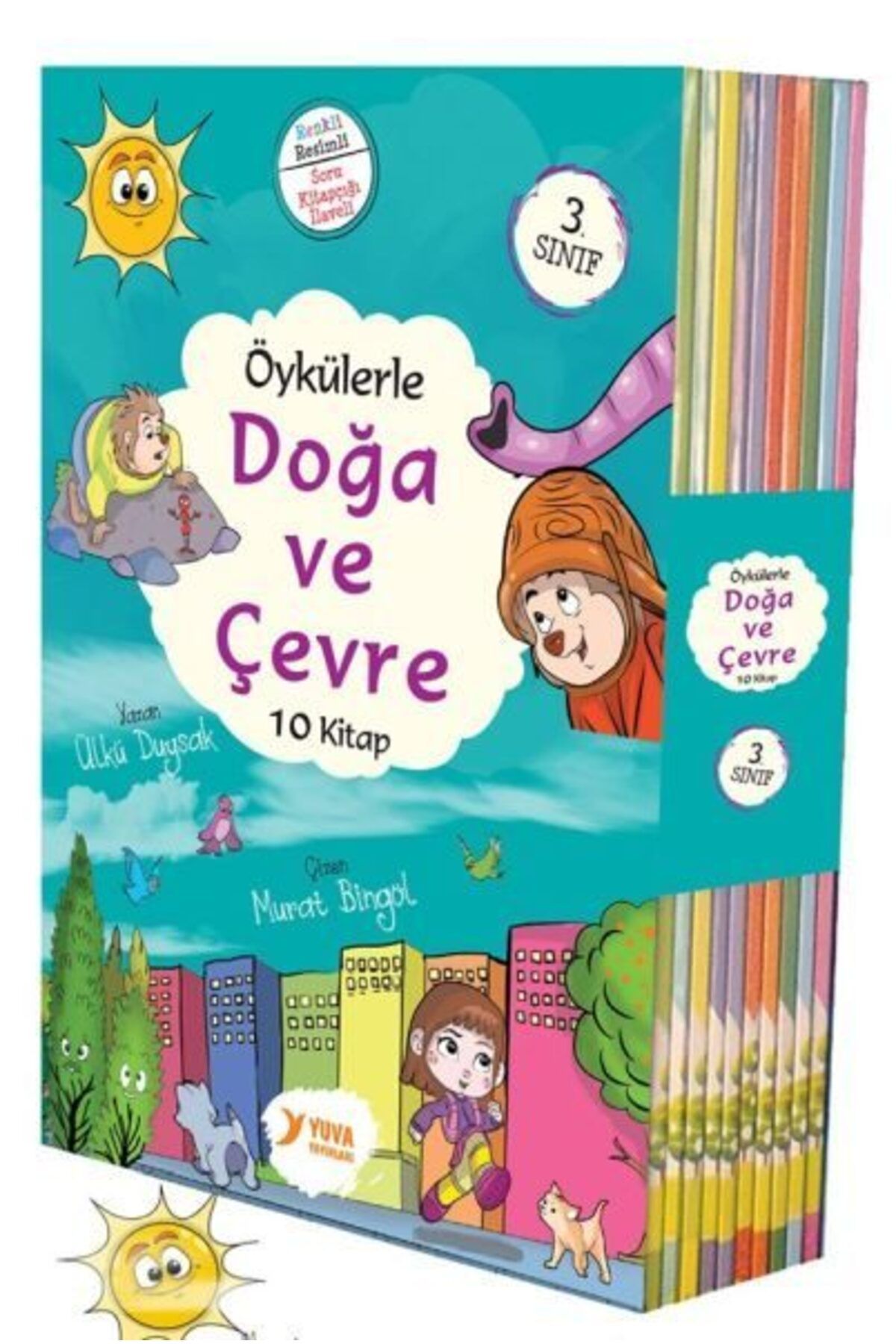 Destek Yayınları Öykülerle Doğa ve Çevre 3 Sınıflar İçin 10 Kitap Set