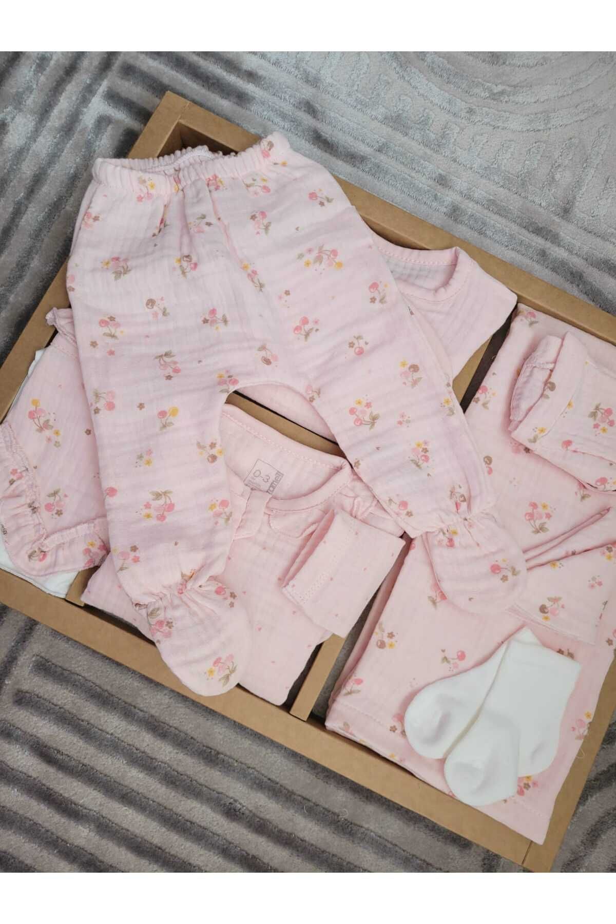 Caramell-100% Cotton Cherry Baby Ally Summer Clothing 0-3 Months Age Range 7