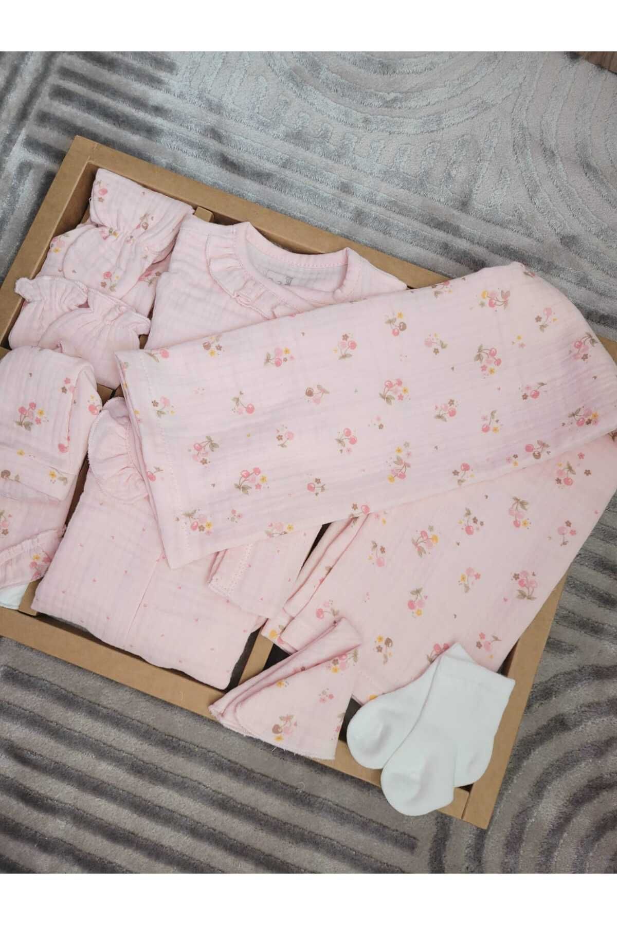 Caramell-100% Cotton Cherry Baby Ally Summer Clothing 0-3 Months Age Range 6