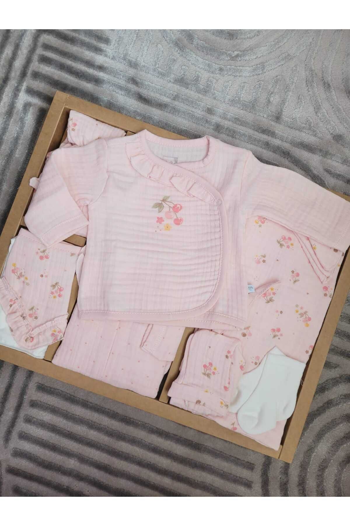 Caramell-100% Cotton Cherry Baby Ally Summer Clothing 0-3 Months Age Range 3