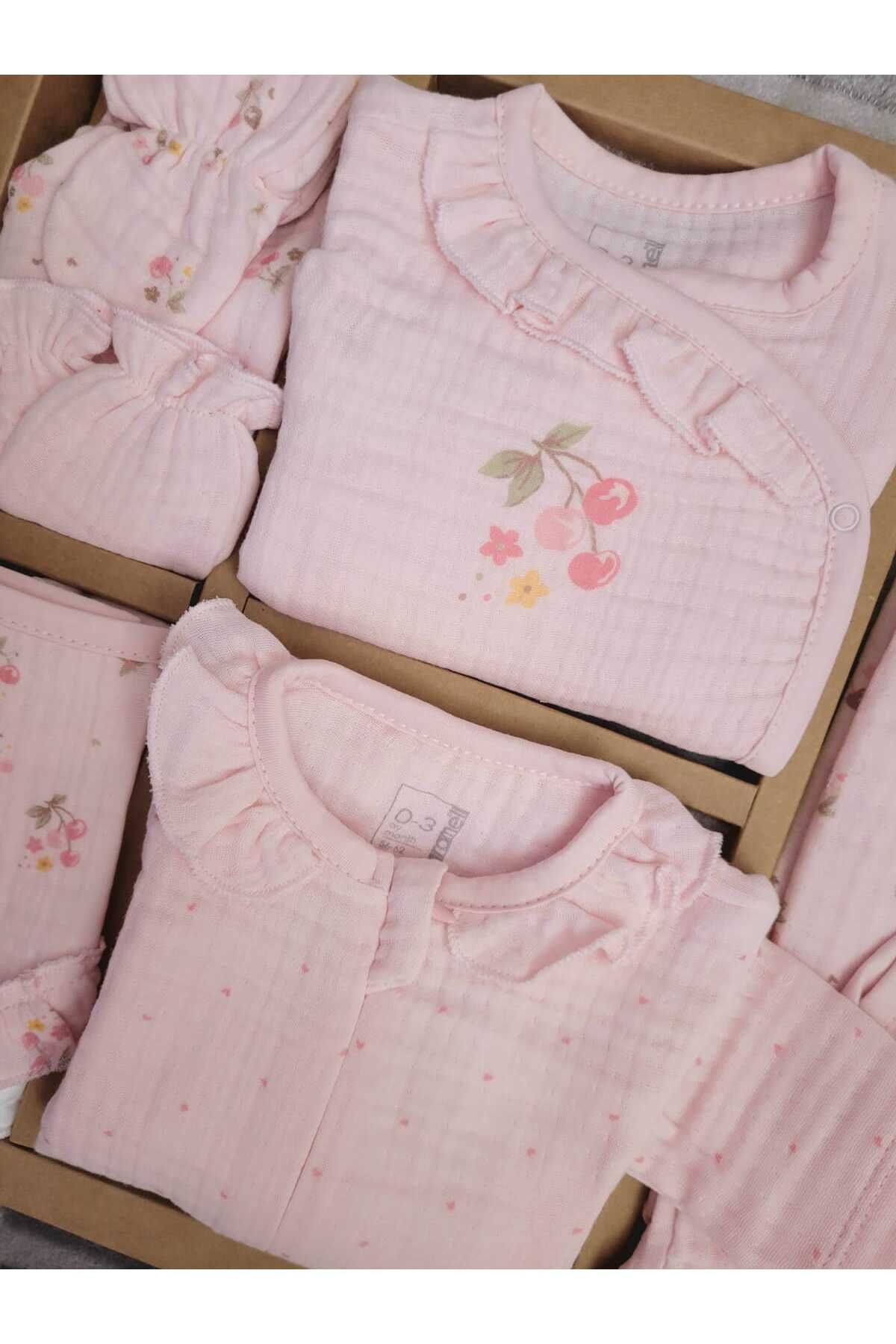 Caramell-100% Cotton Cherry Baby Ally Summer Clothing 0-3 Months Age Range 5
