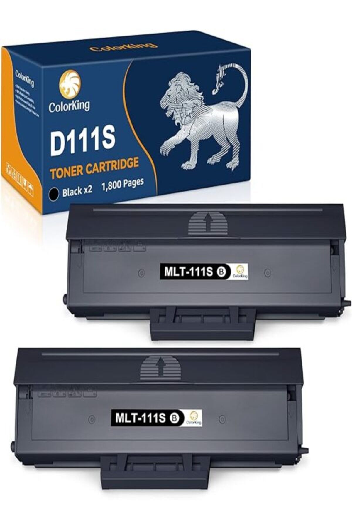 Samsung M2070W M2070 M2020 M2020W M2022W M2022 M2070FW M2070F M2078W M2078 /D111S(Black, 2Pack AURA