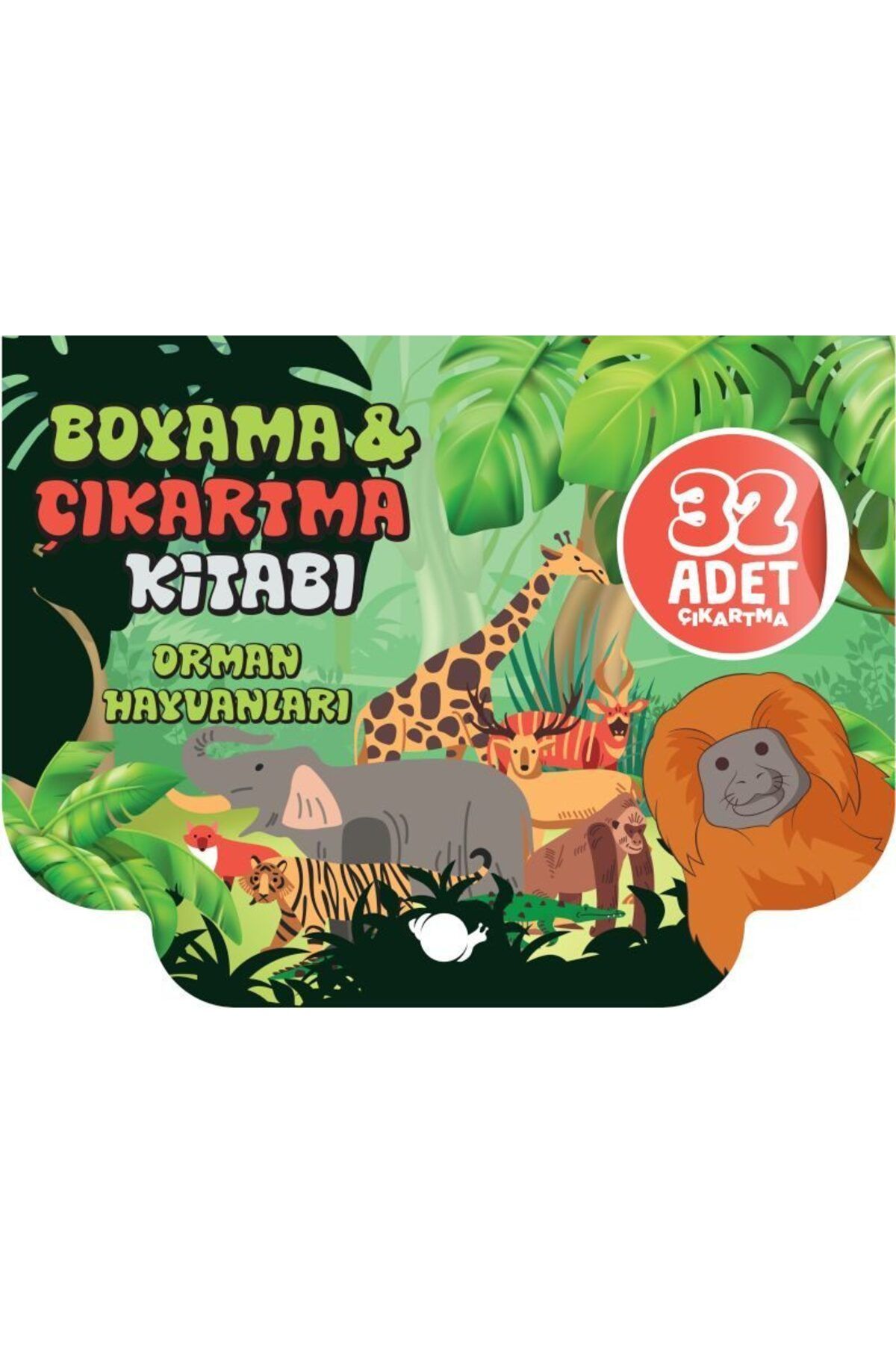 Karatay Yayınları Orman Hayvanları Boyama ve Çıkartma Kitabı
