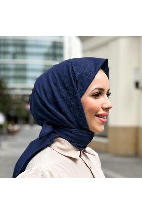 Pierre Cardin Elegans Monogram Eşarp - 1090750 -921 Lacivert