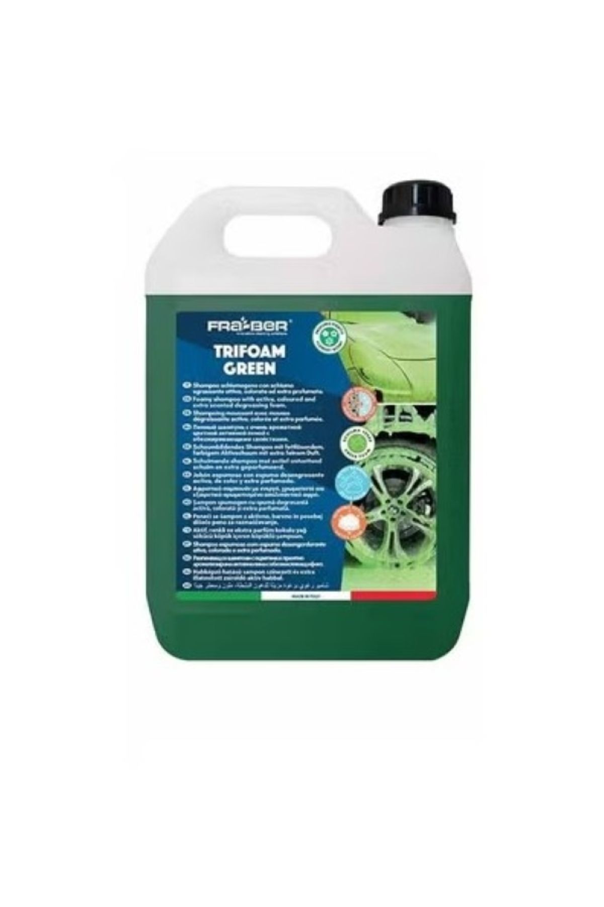 FRA-BER-TriFoam Italian high quality concentrated green shampoo 4.5 kg 1