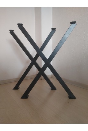 ELA FURNITURE X Metal Ayak - Masa Ayağı - Yemek Masası - 2 Adet Ayak 72 Cm