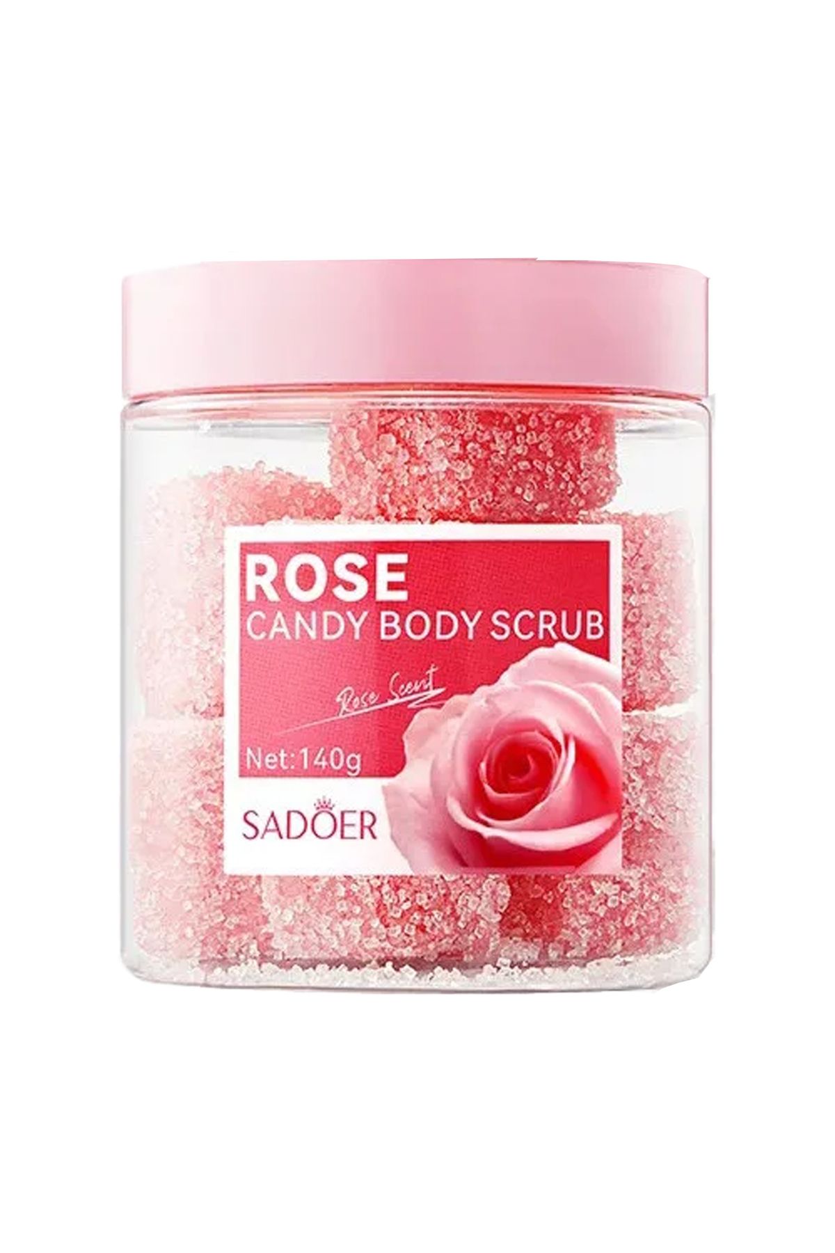 SADOER-Candy Body Scrub With An Exfoliating Texture That Leaves The Skin Soft And Refreshed, 140 Grams 1