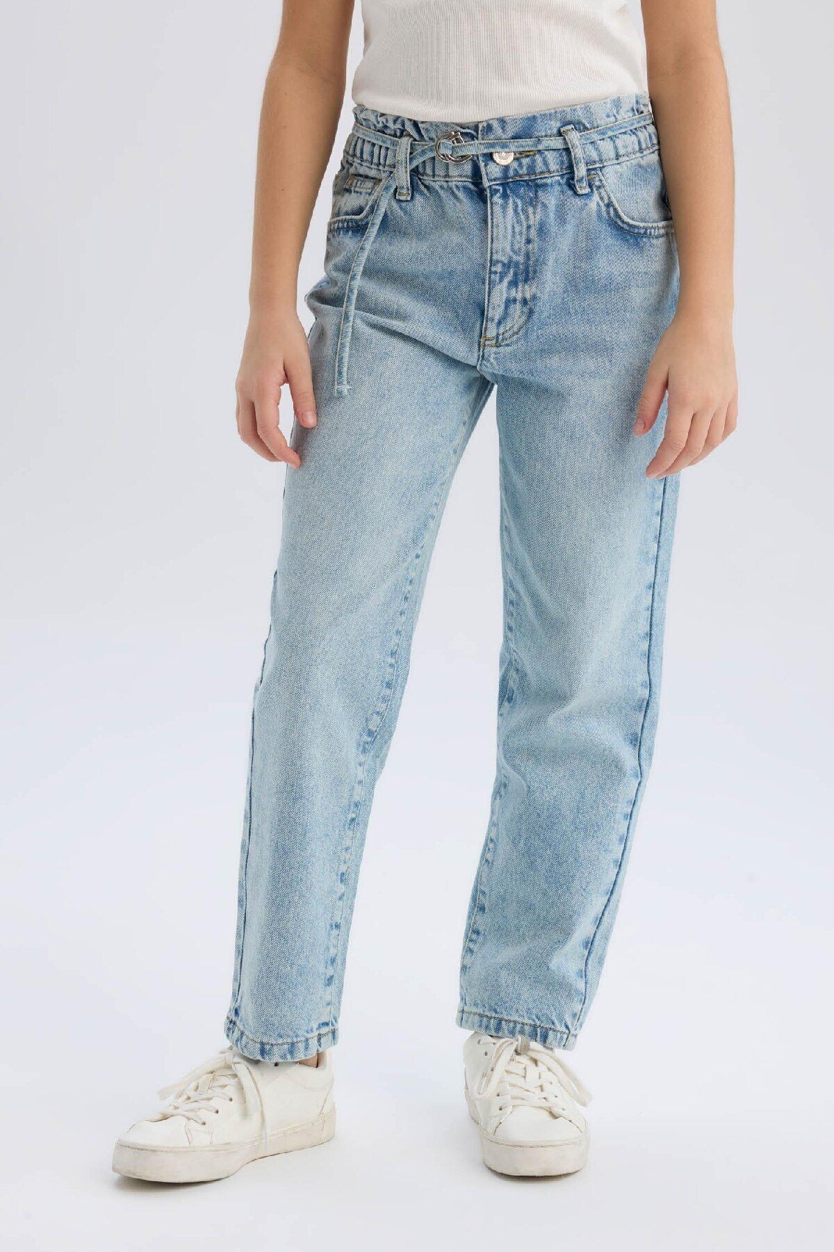 DeFacto Dziewczęce Jeansy Paperbag Skinny Leg D9696a825sp Kobieta - 11–12 years