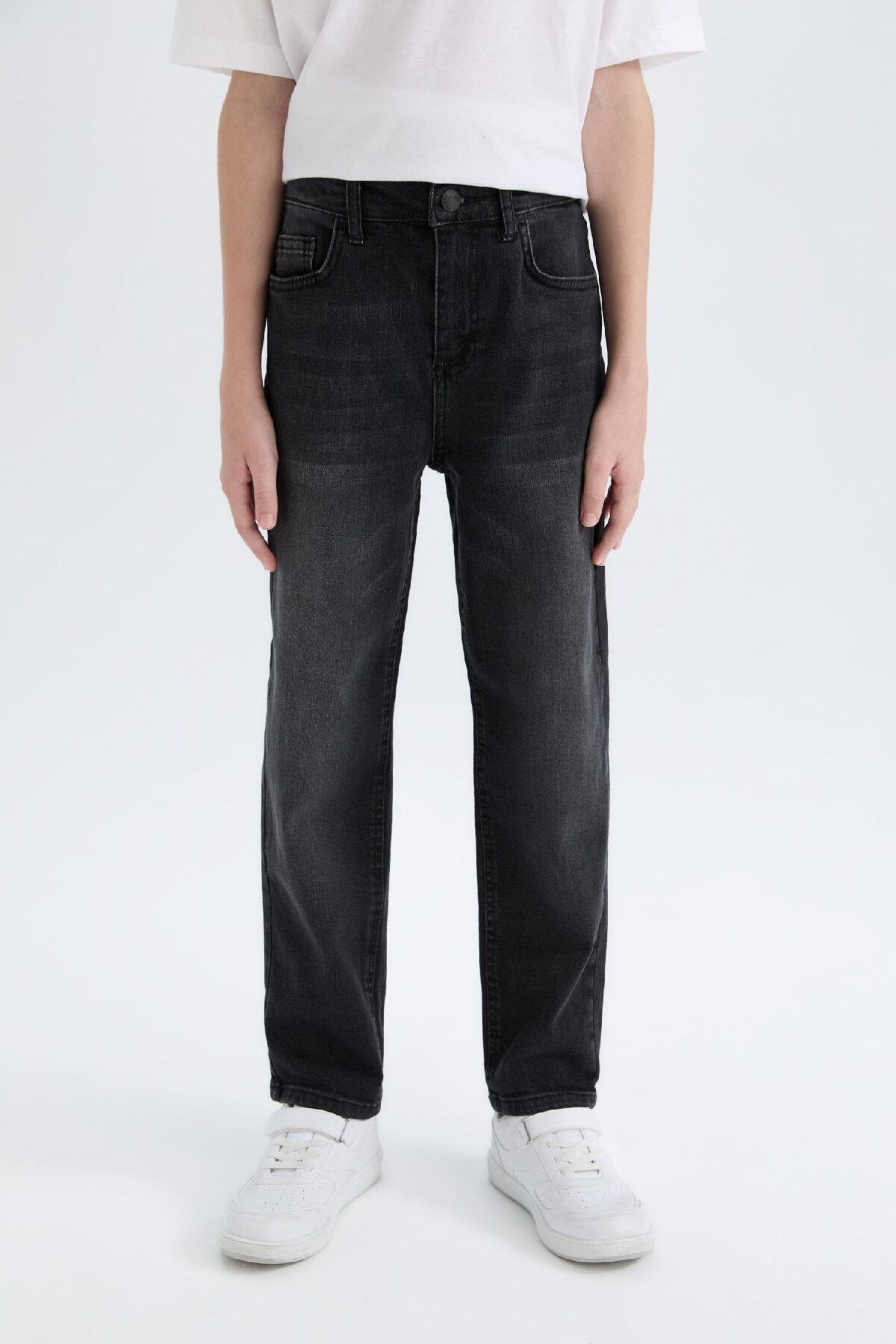 Erkek Çocuk Straight Fit Basic Düz Jean Pantolon C7230a825sm