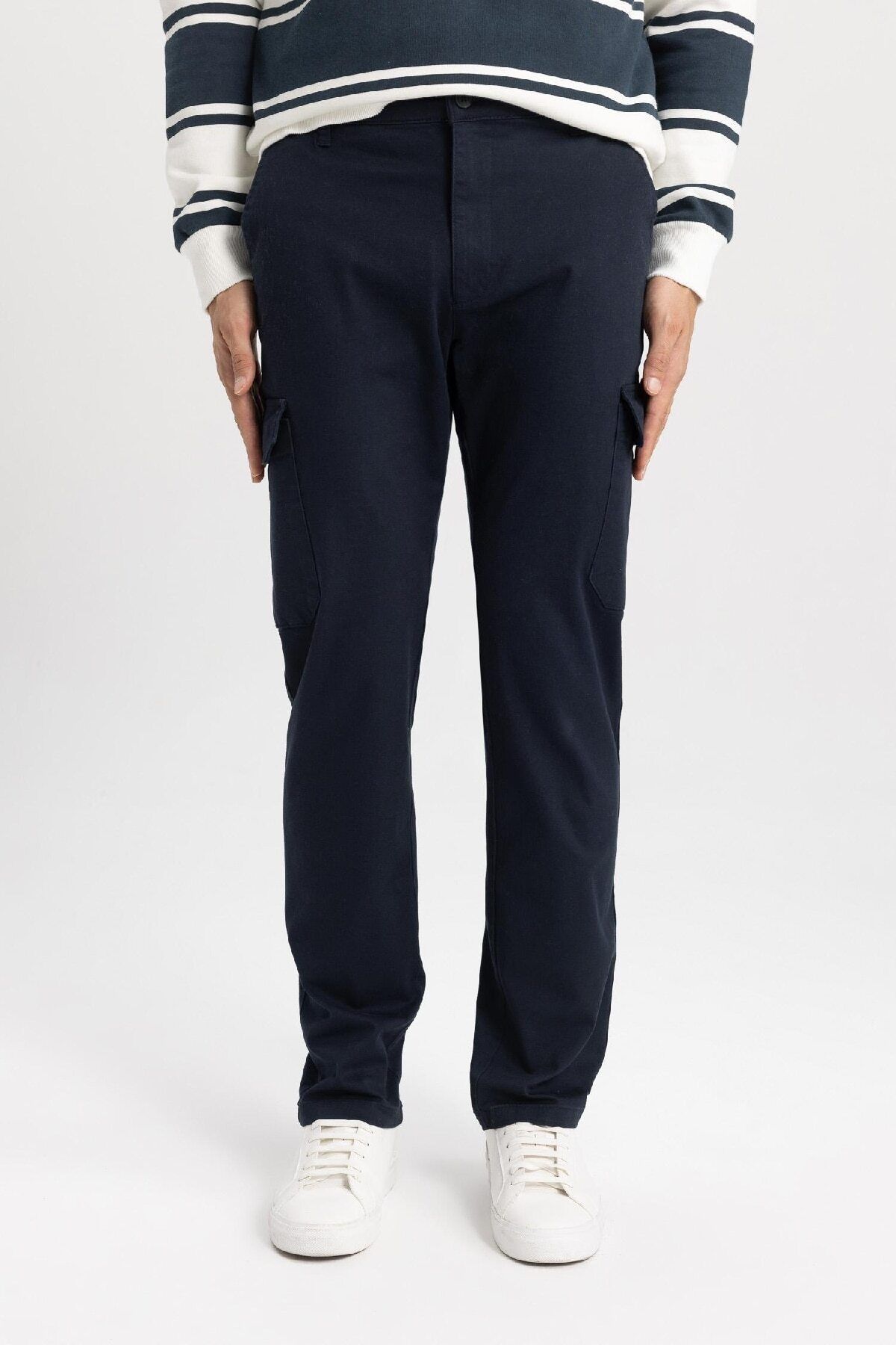 DeFacto Lange Twill-hose Mit Cargotaschen, Geradem Bein B6642ax23wn für Herren - 32/34