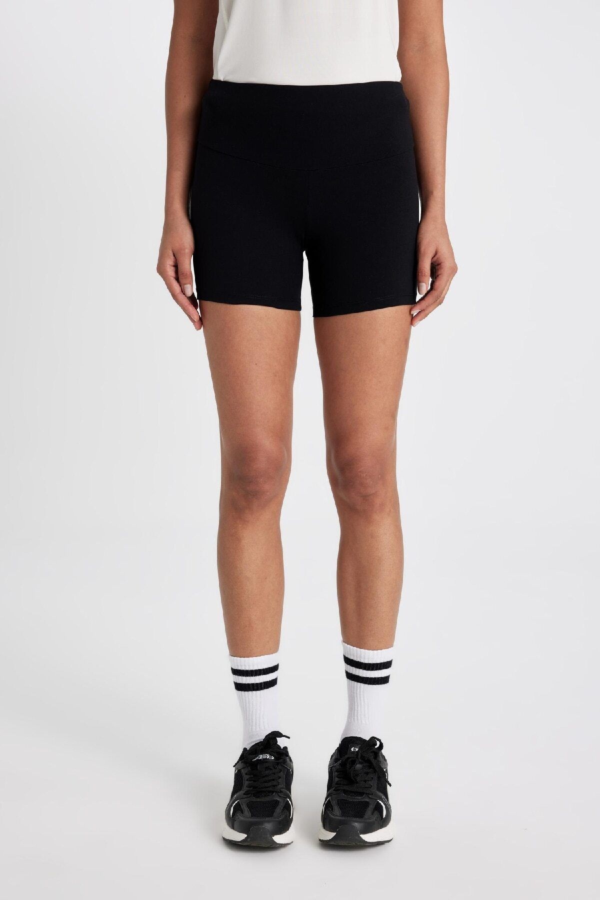DeFacto Legginsy Sportowe Defactofit Biker - Opinające Talię Kobieta - M