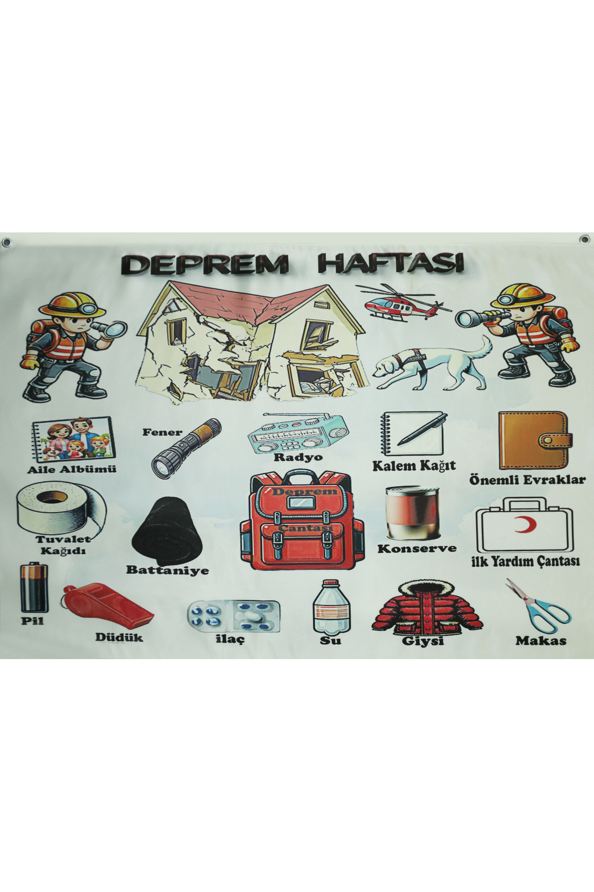 magic childs Deprem haftası afiş/deprem haftası pano/okul panosu