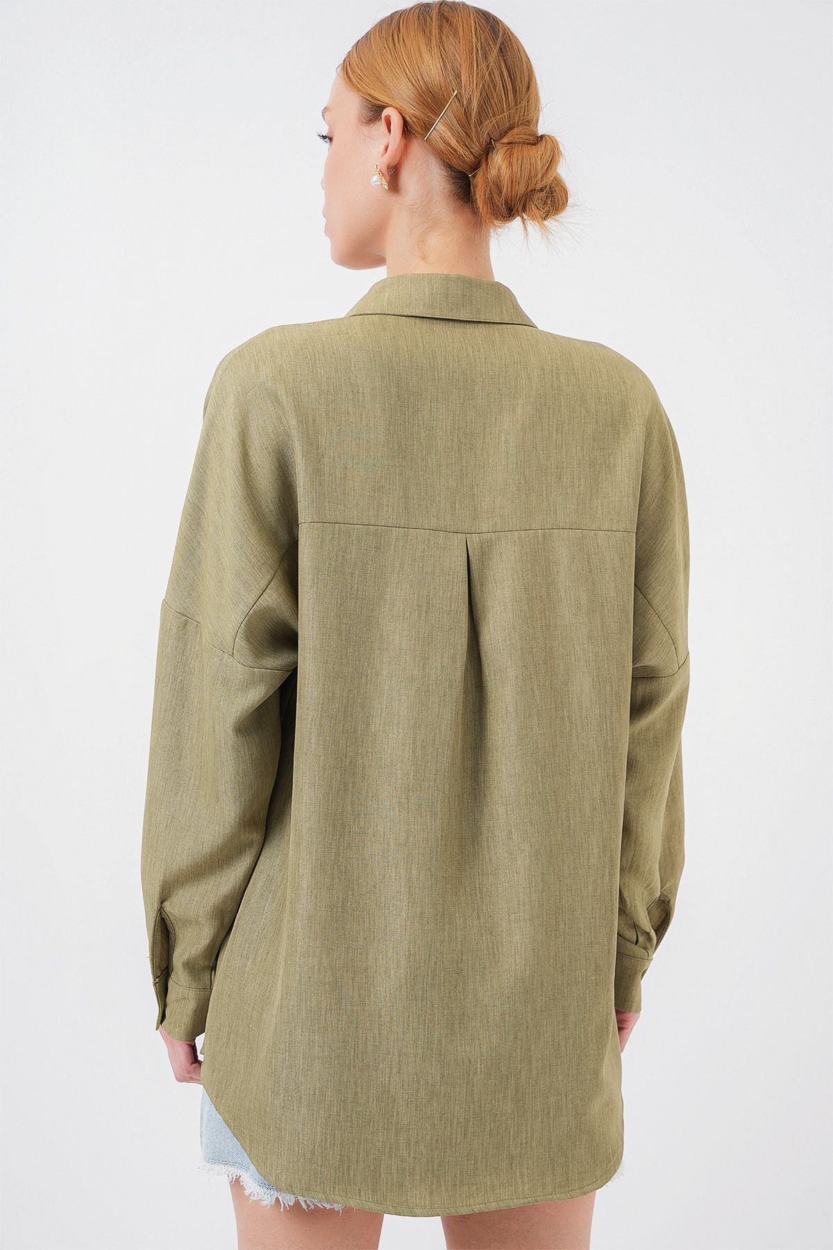 Bigdart-20126 Oversize-Leinenhemd – Çağla 6