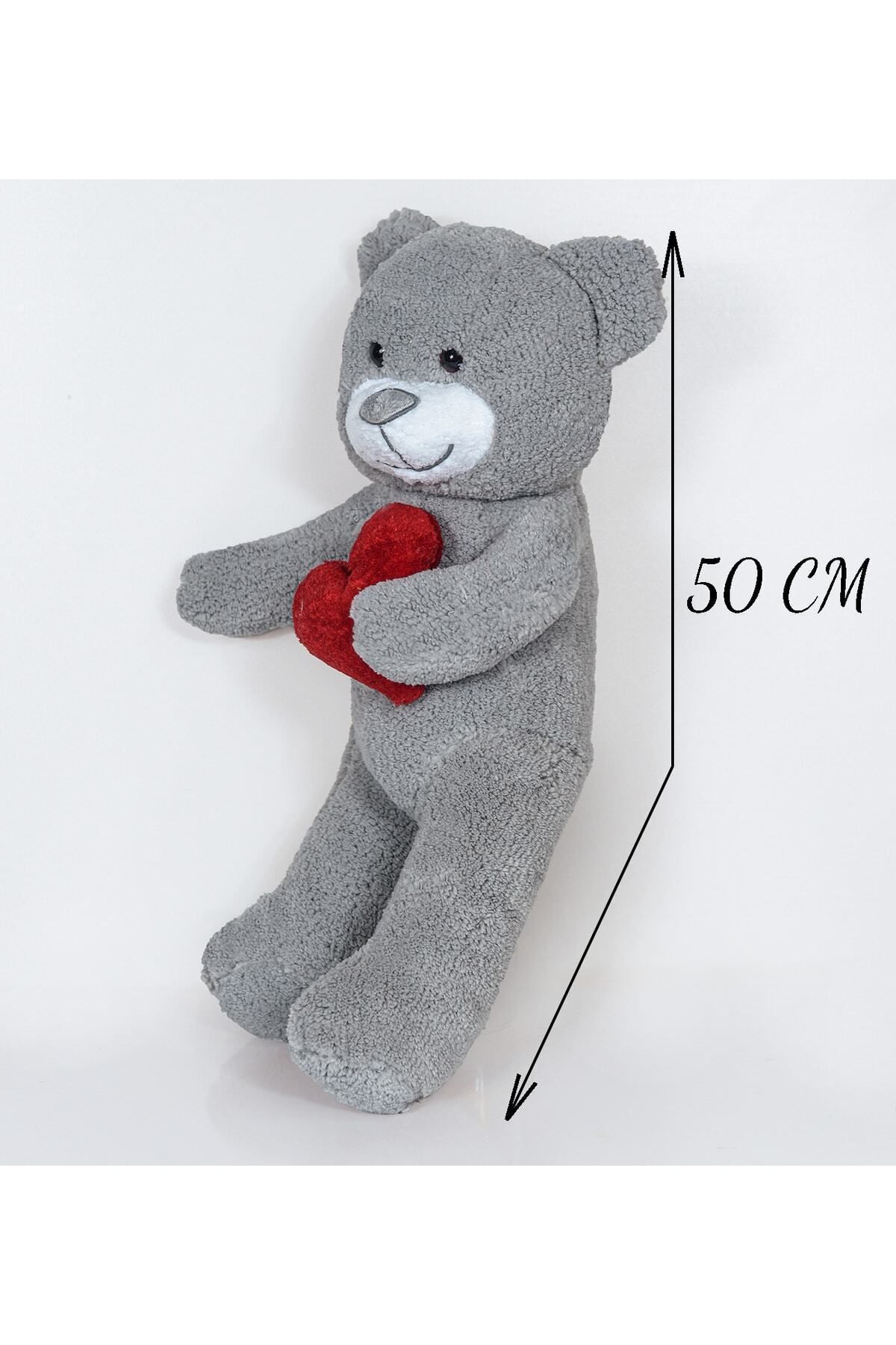 Özgüner Oyuncak-50 cm Plush Cute Teddy Bear with Heart 3