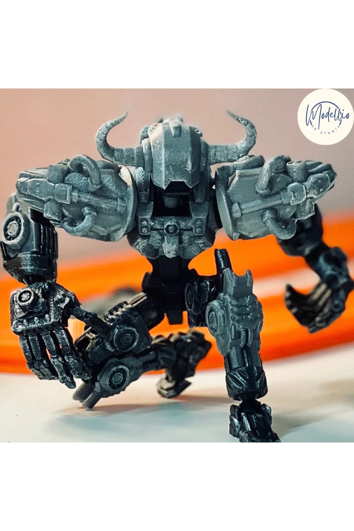 Modellio3D-Dummy 13 Armored Model (Bull) - 3D Printing Figure 6