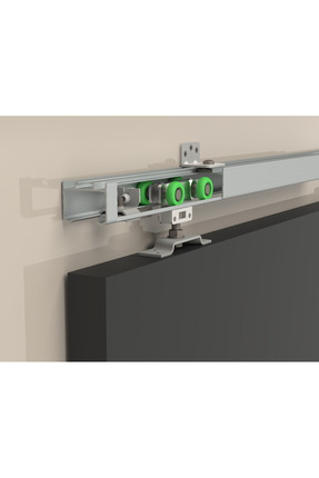 Decorray SKS 90 METAL GÖVDELİ SÜRGÜ KAPI MEKANİZMASI, STOPERLİ + 2MT RAY