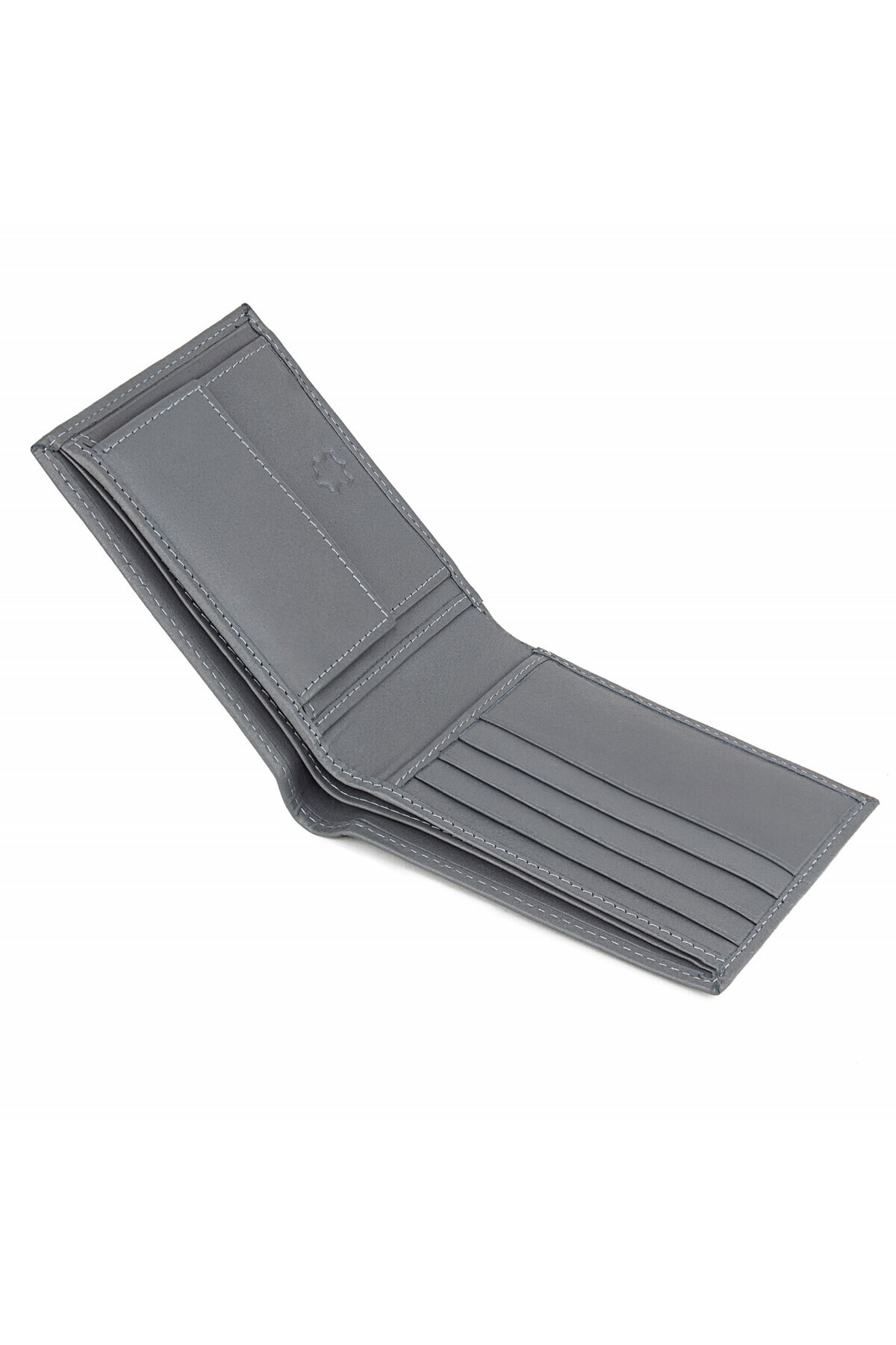 delis-Men's Wallet, Narcissus Pt1162, Genuine Leather, Grey 3
