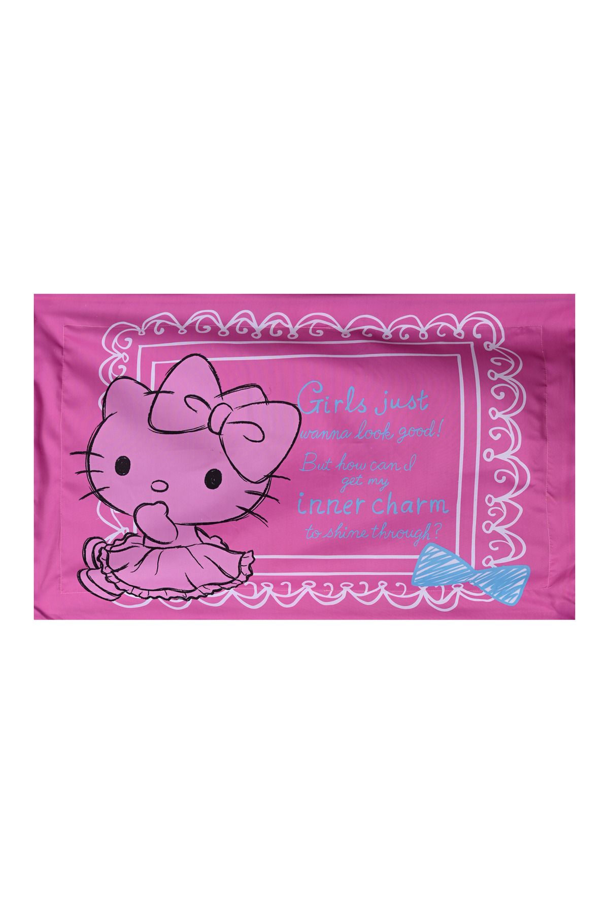 Hello Kitty-5-in-1 Bnb Comforter Set, Brushed Microfiber With Polyester Shell – Pink 5
