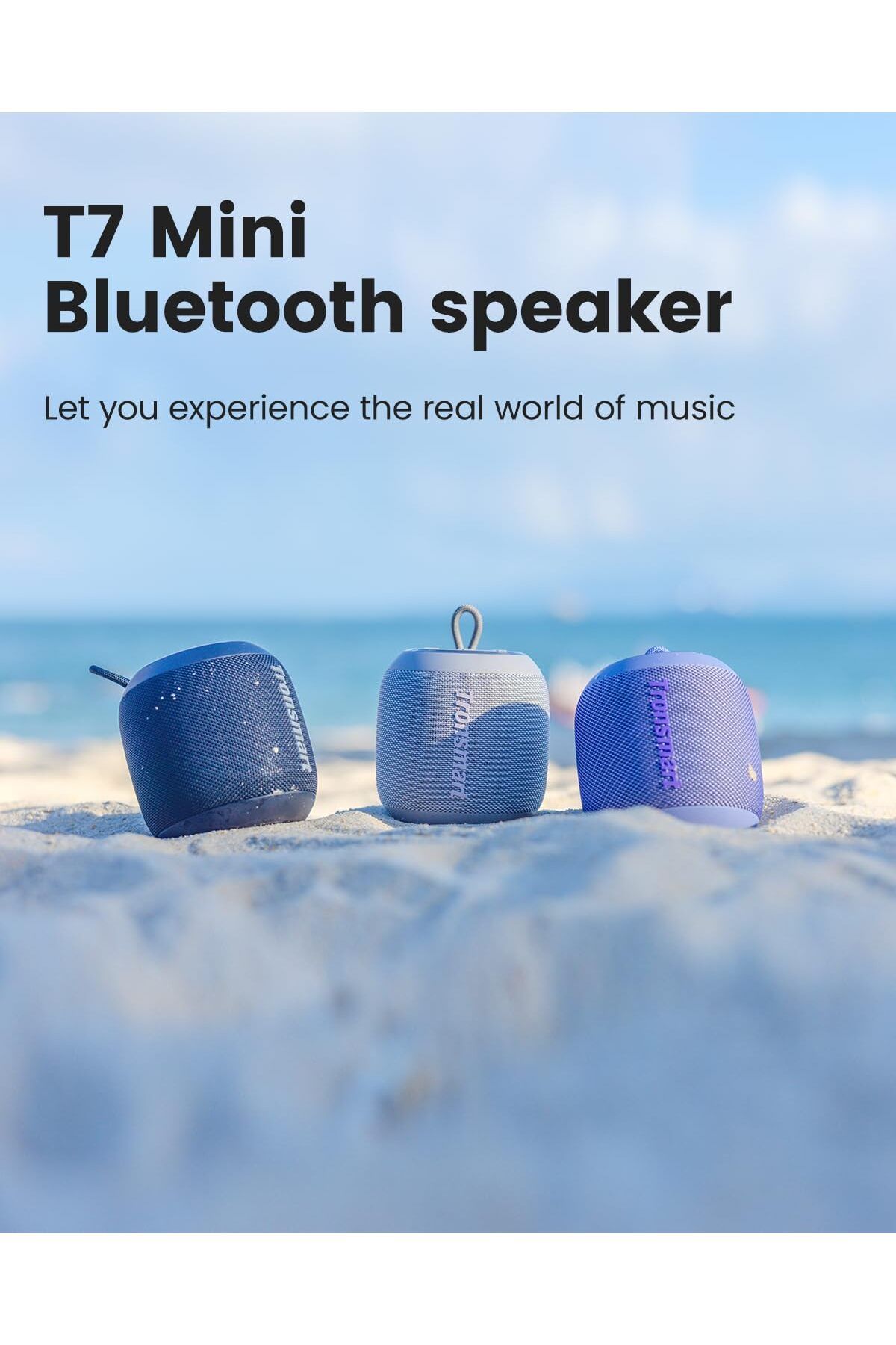 Tronsmart-T7 Mini Compact Portable Bluetooth Speaker With Lights, Stereo Sound, Bluetooth 5.3-violet 8